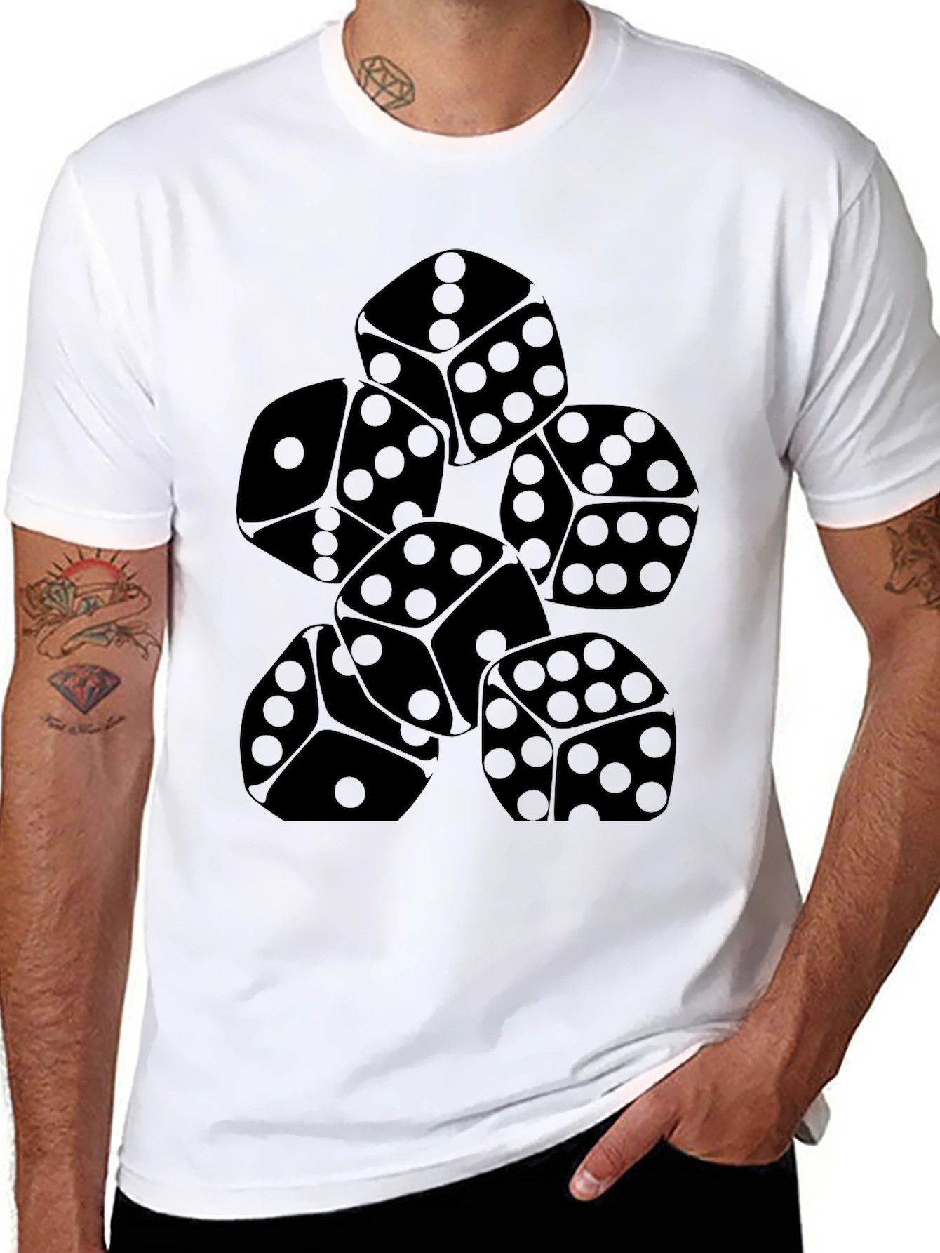 Dice Graphic T-Shirt - Lucky Roll