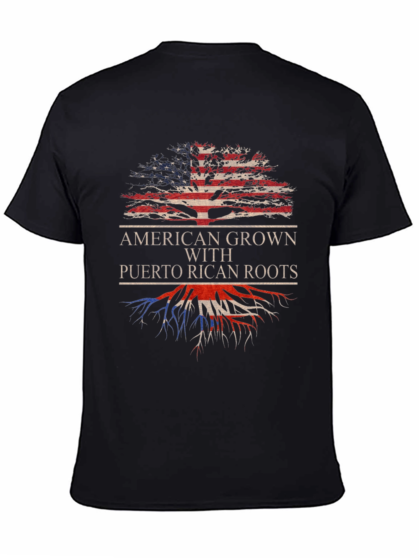 American Grown Puerto Rican Roots T-Shirt