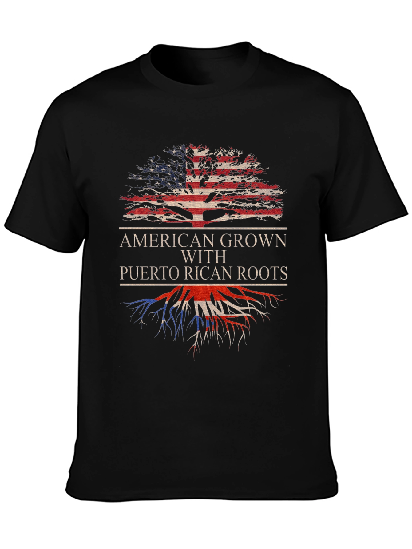 American Grown Puerto Rican Roots T-Shirt
