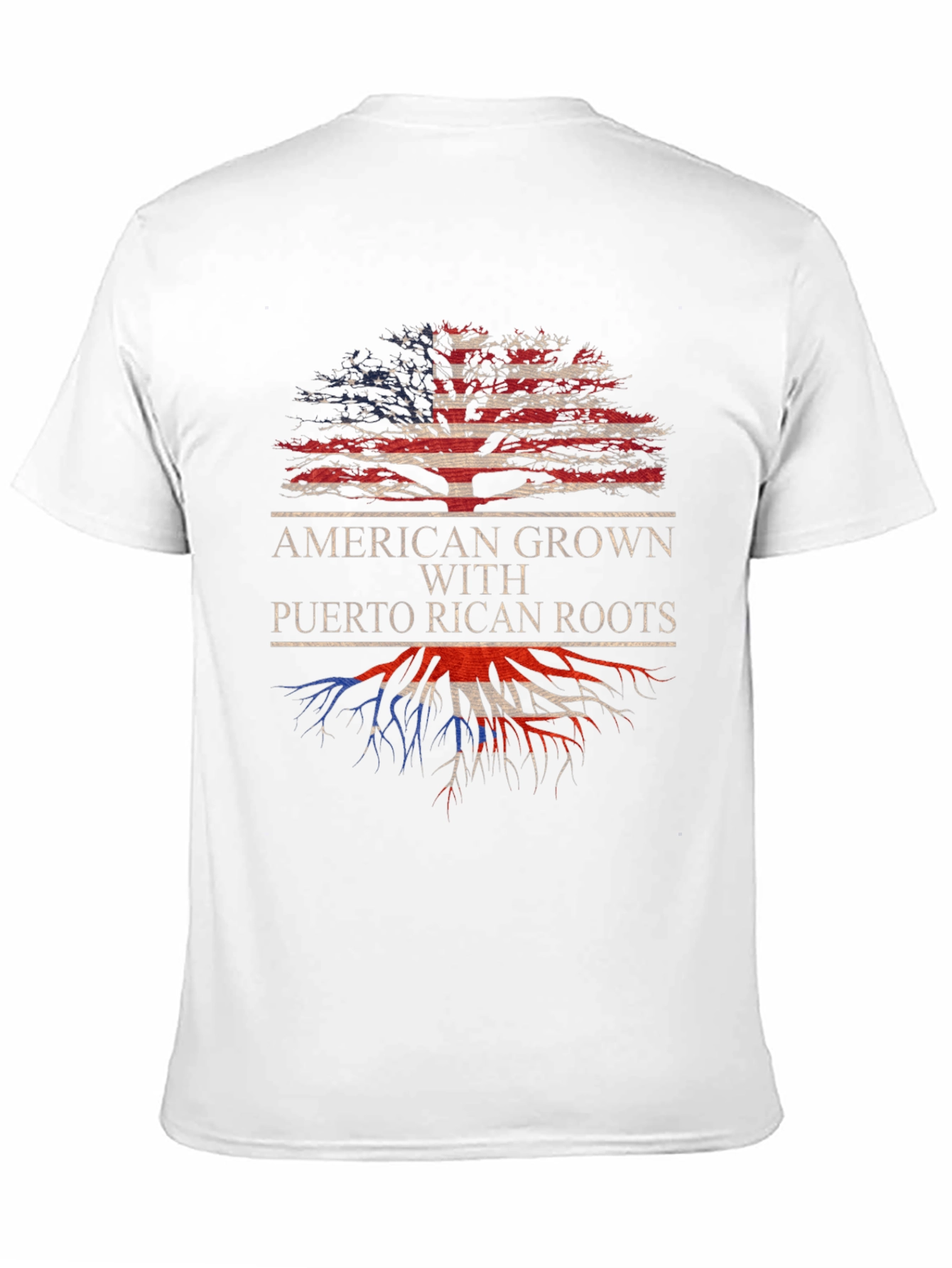 American Grown Puerto Rican Roots T-Shirt