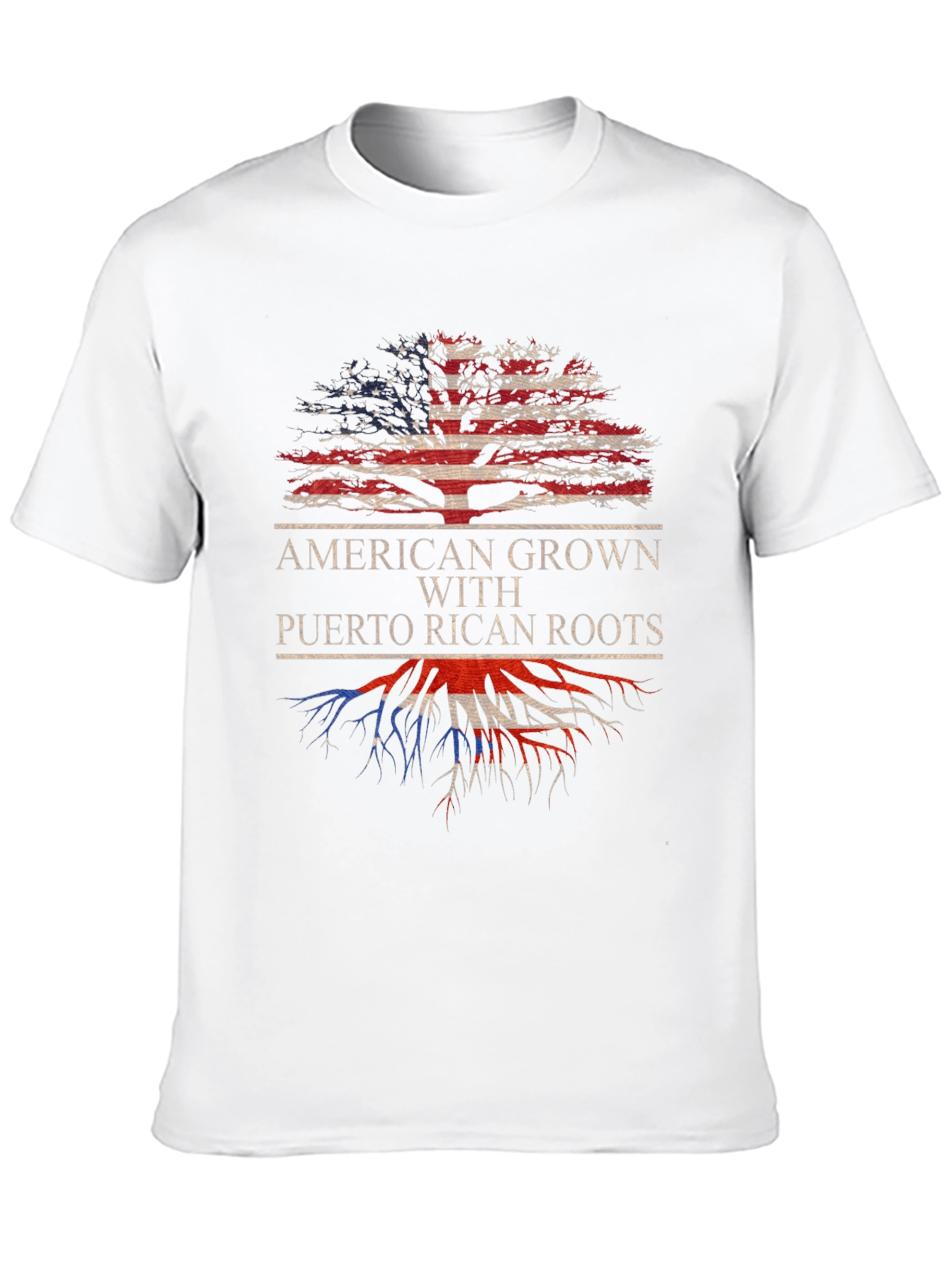 American Grown Puerto Rican Roots T-Shirt