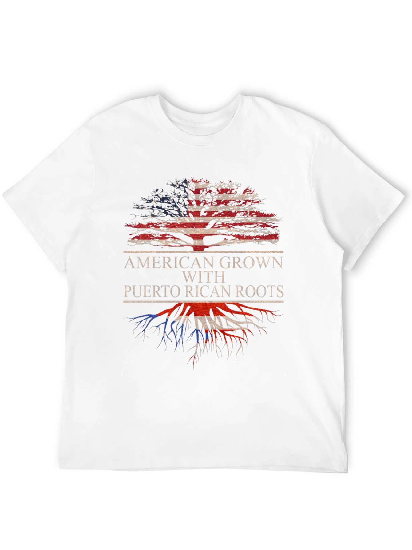 American Grown Puerto Rican Roots T-Shirt