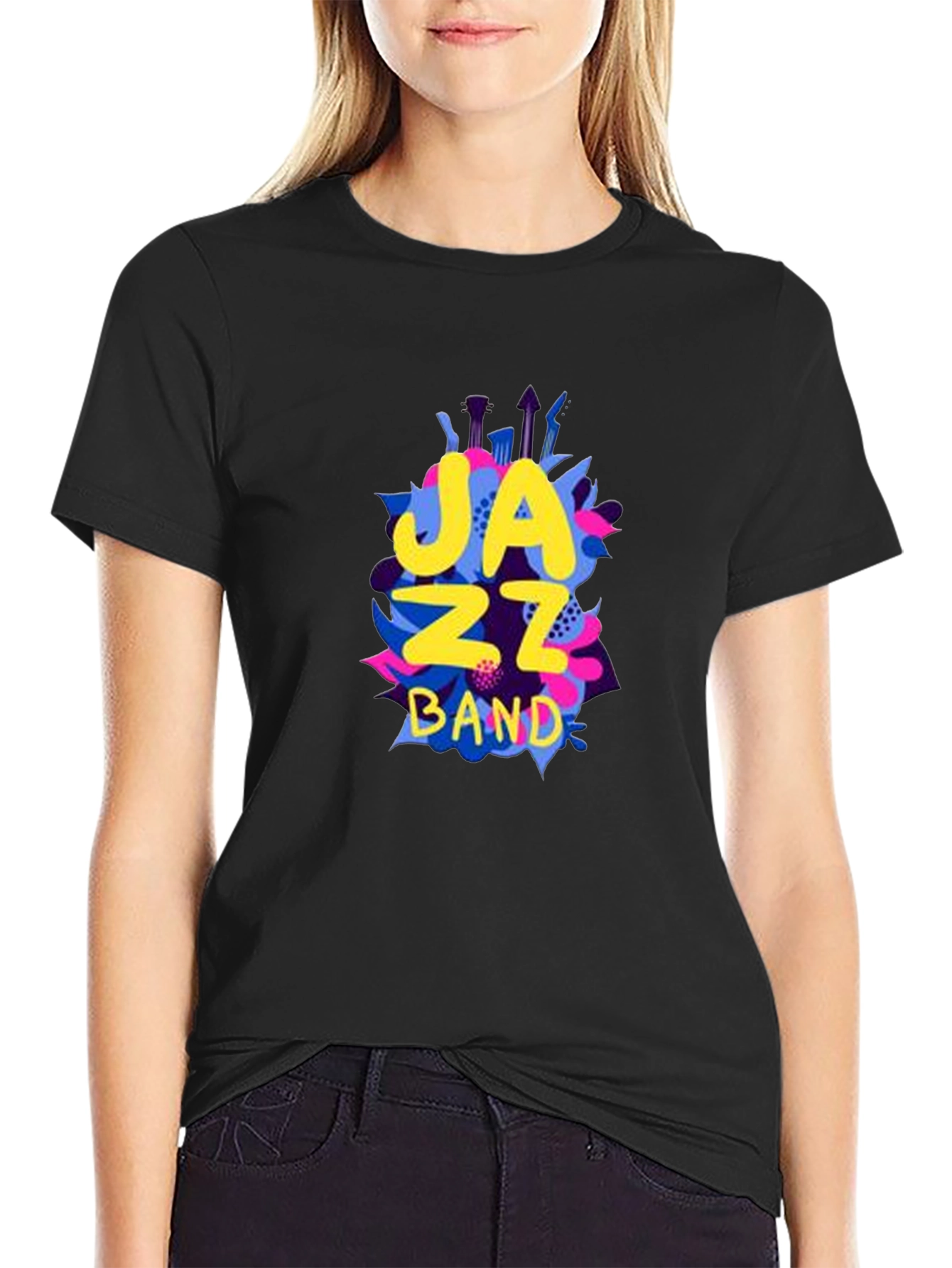 Jazz Band Graphic T-Shirt - Unisex Cotton Tee