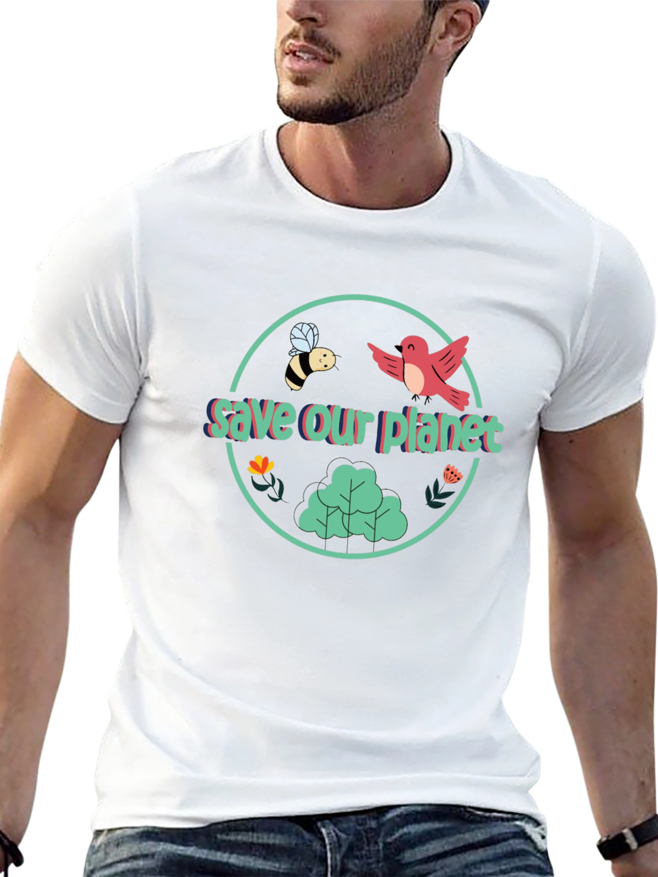 Eco-Friendly Save Our Planet Graphic Tee