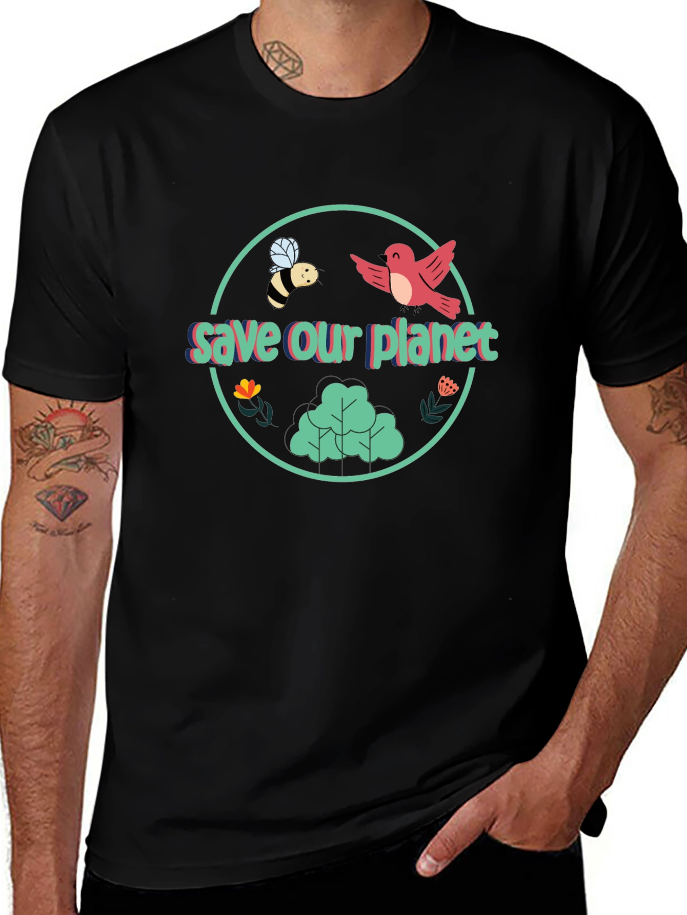 Eco-Friendly Save Our Planet Graphic Tee