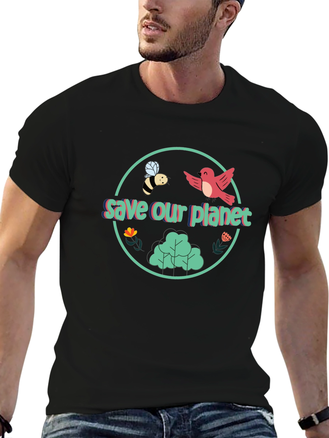 Eco-Friendly Save Our Planet Graphic Tee