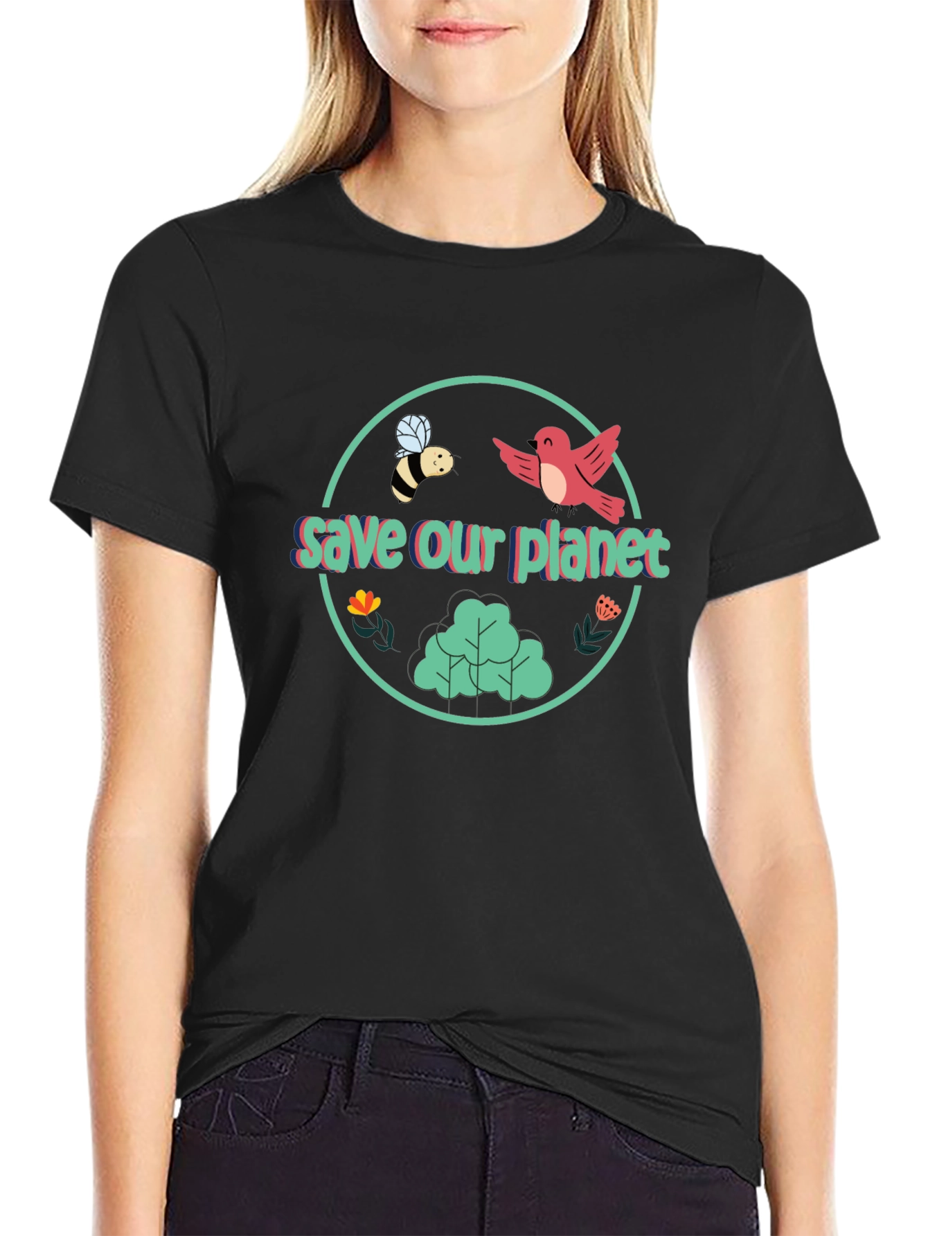 Eco-Friendly Save Our Planet Graphic Tee