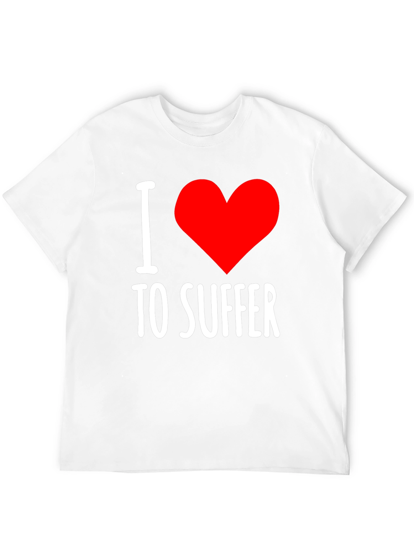I Heart To Suffer Black Graphic Tee