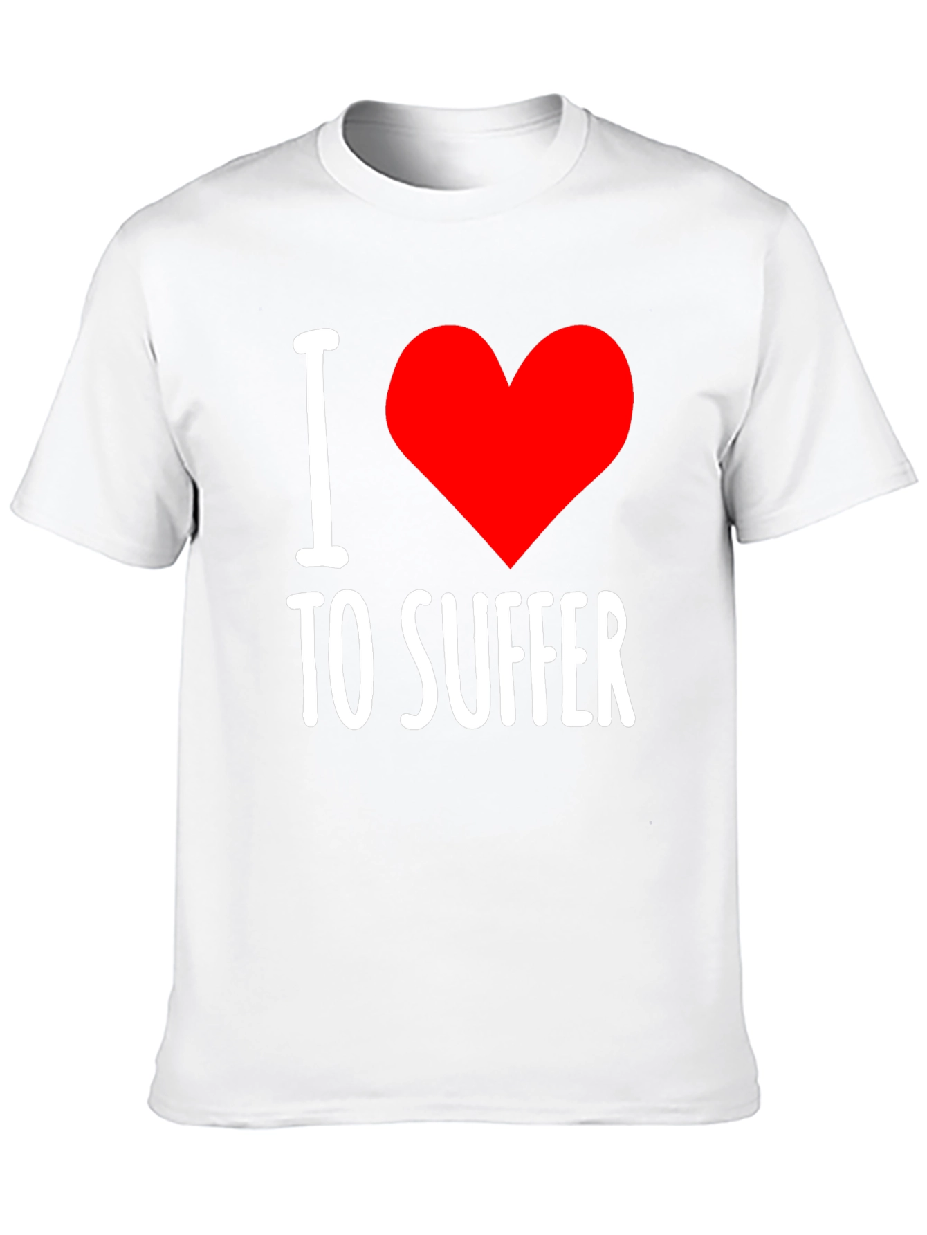 I Heart To Suffer Black Graphic Tee