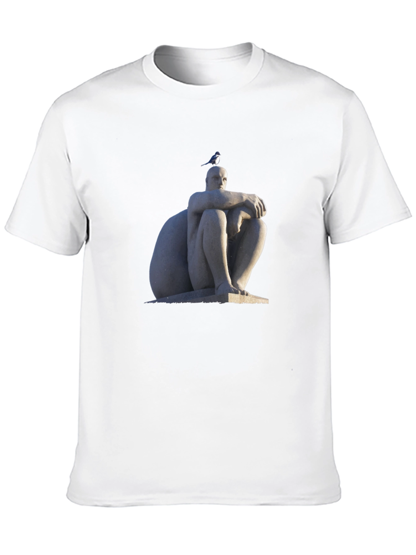 Statue Print Black T-Shirt