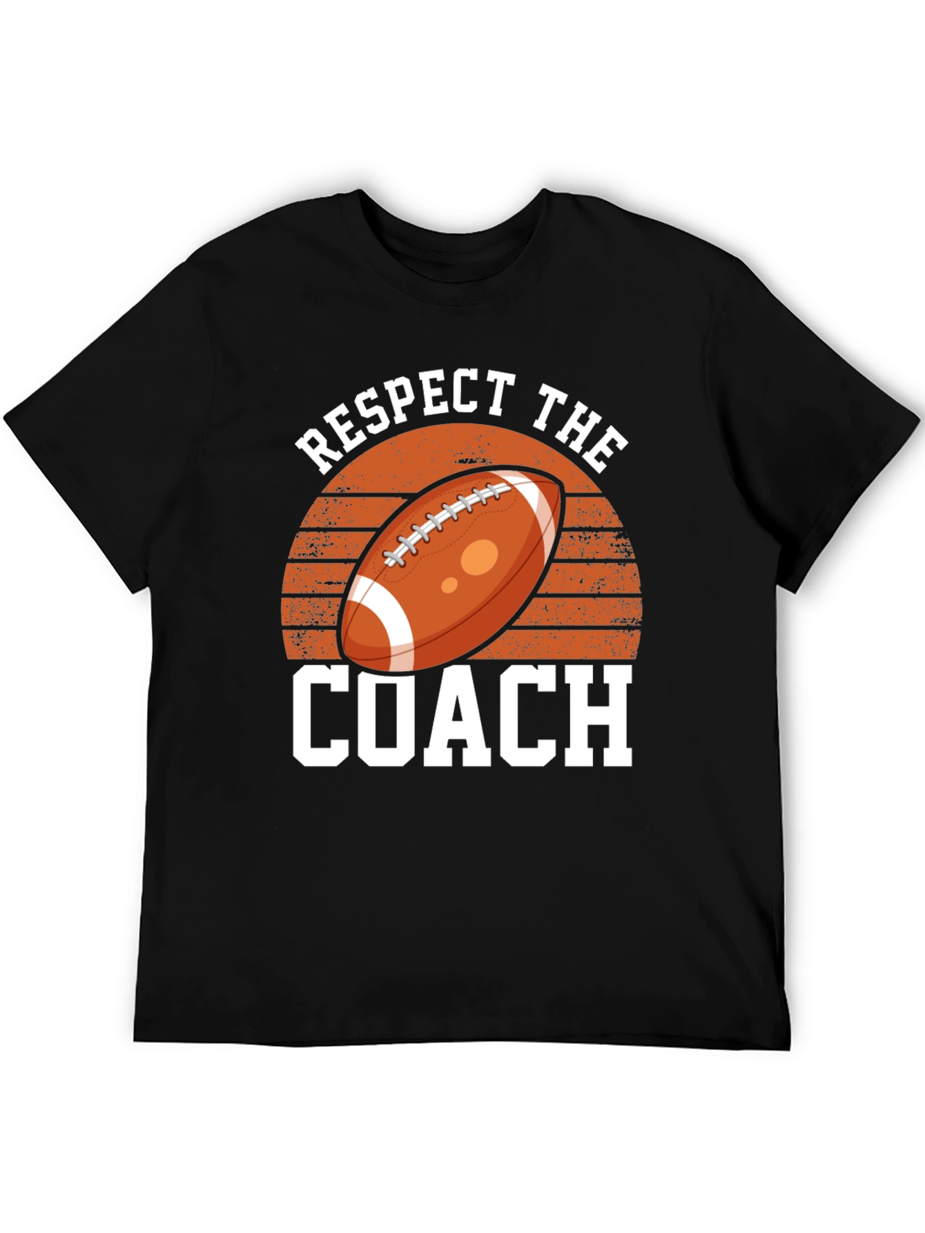 Respect The Coach Football Graphic T-Shirt