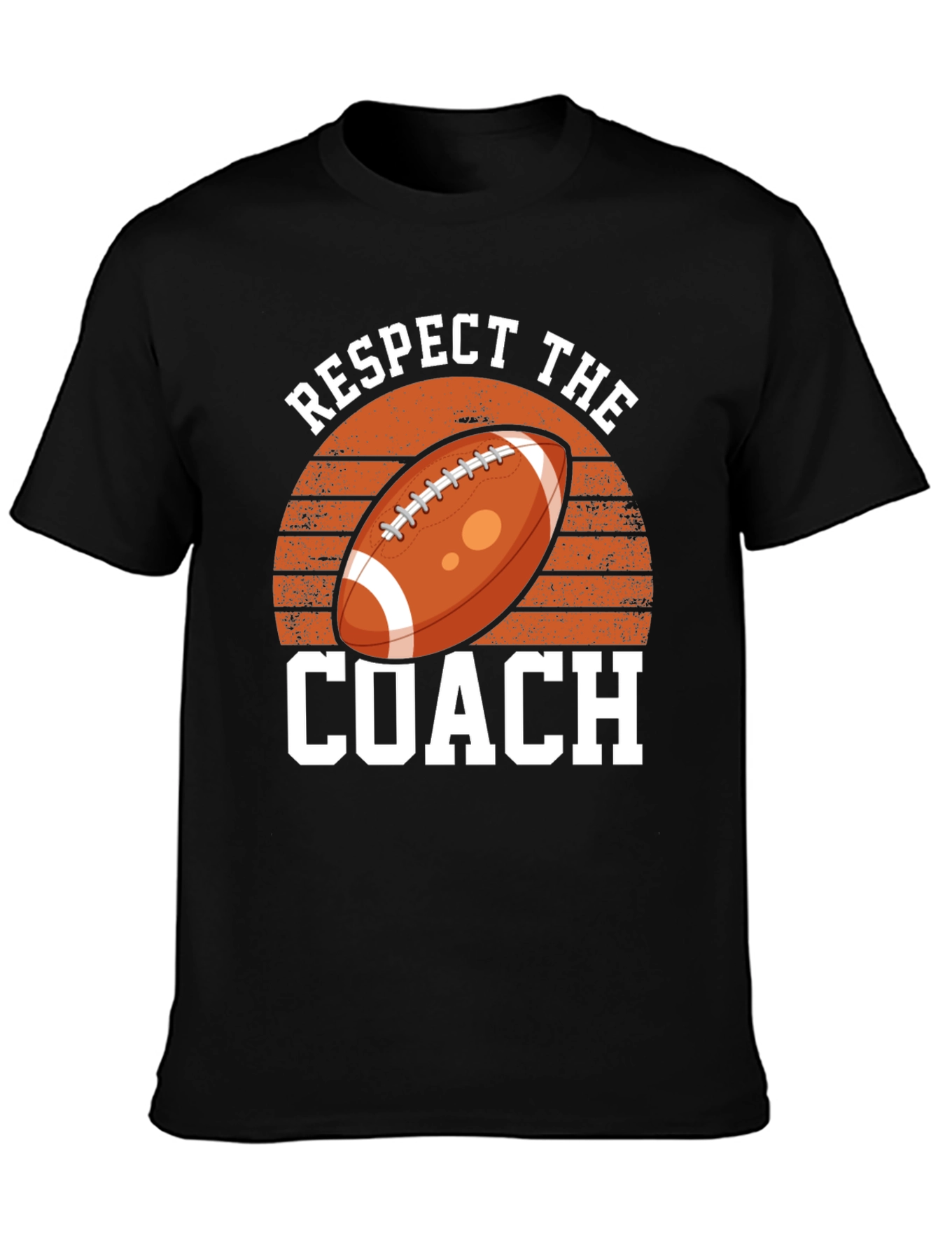 Respect The Coach Football Graphic T-Shirt