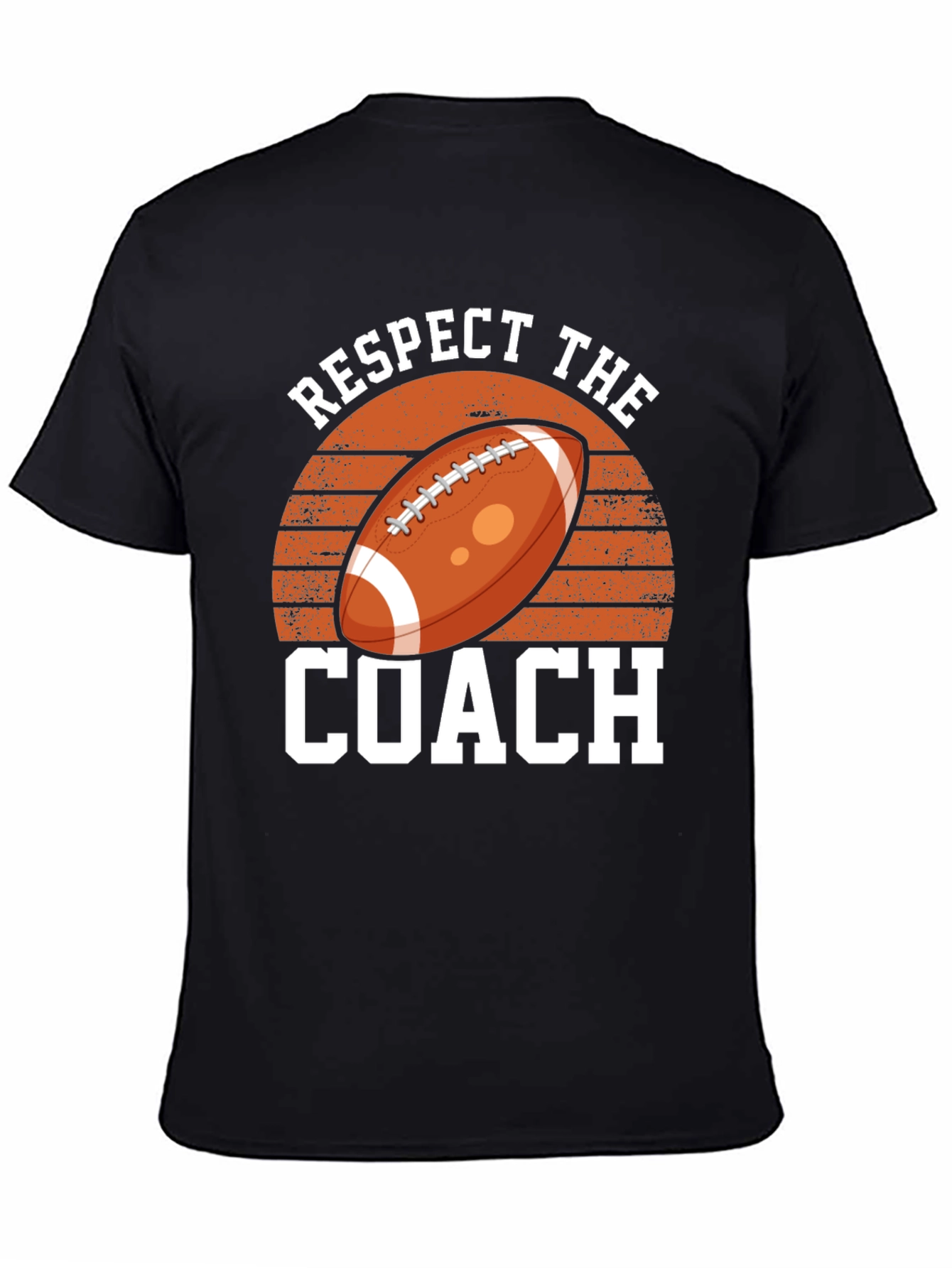 Respect The Coach Football Graphic T-Shirt
