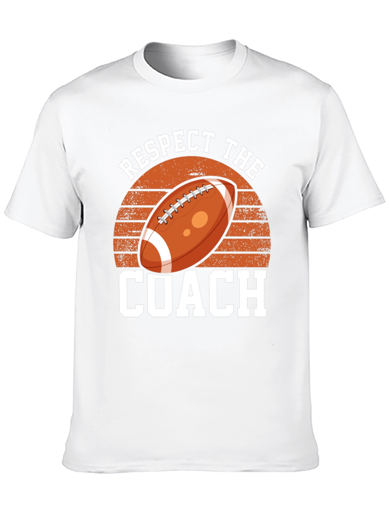 Respect The Coach Football Graphic T-Shirt