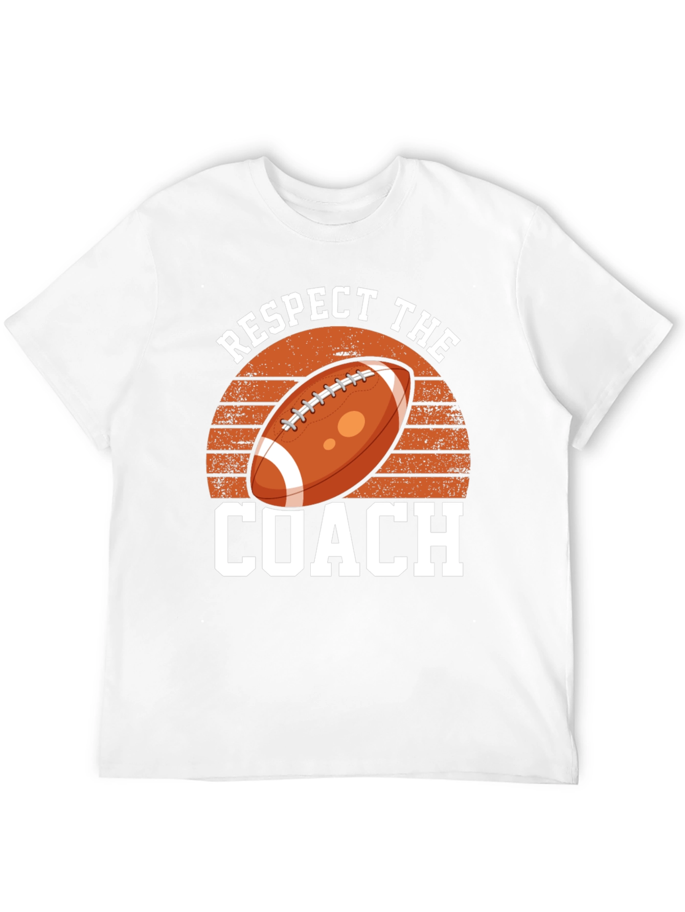 Respect The Coach Football Graphic T-Shirt
