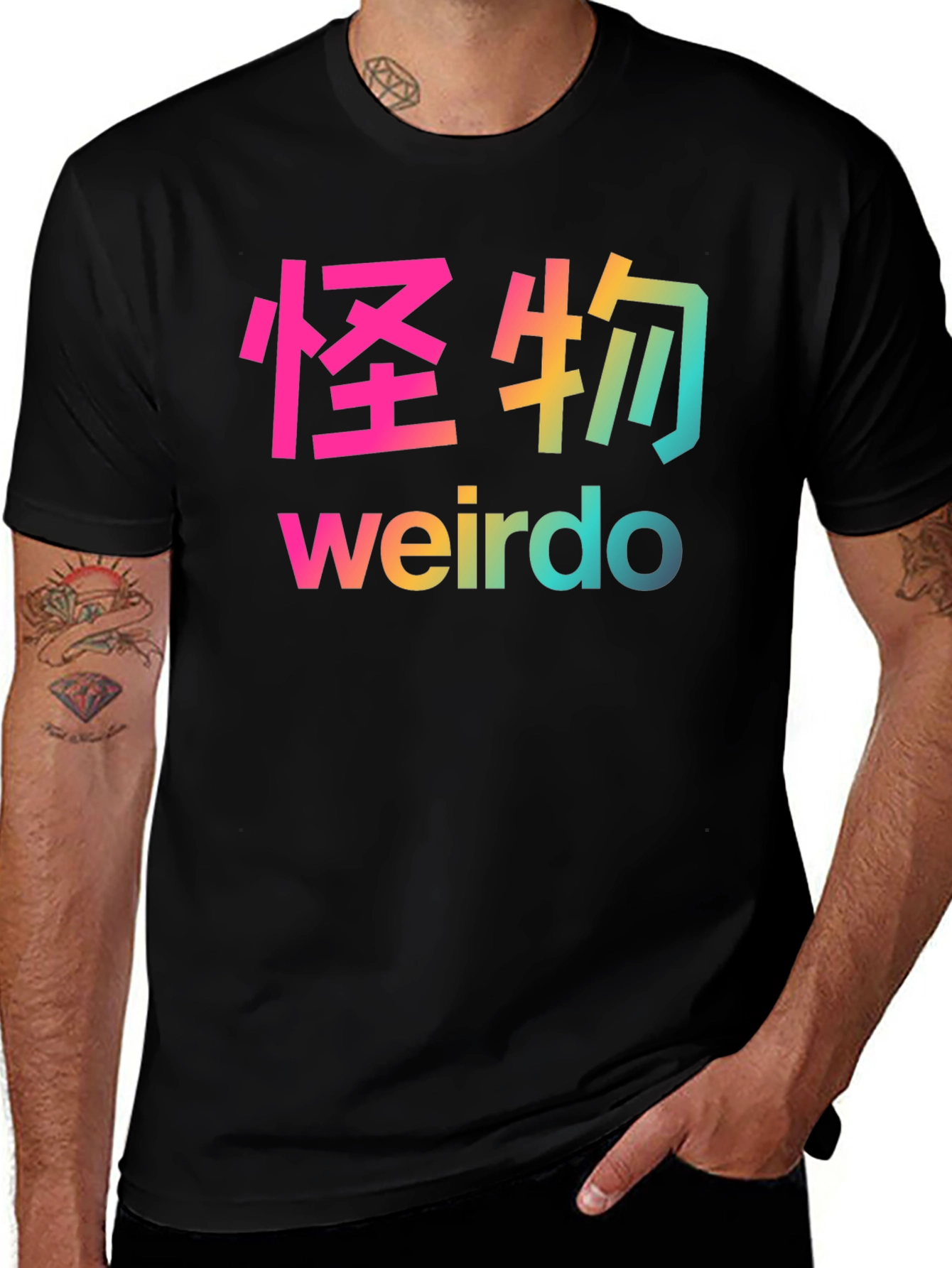 Rainbow Weirdo Graphic T-Shirt