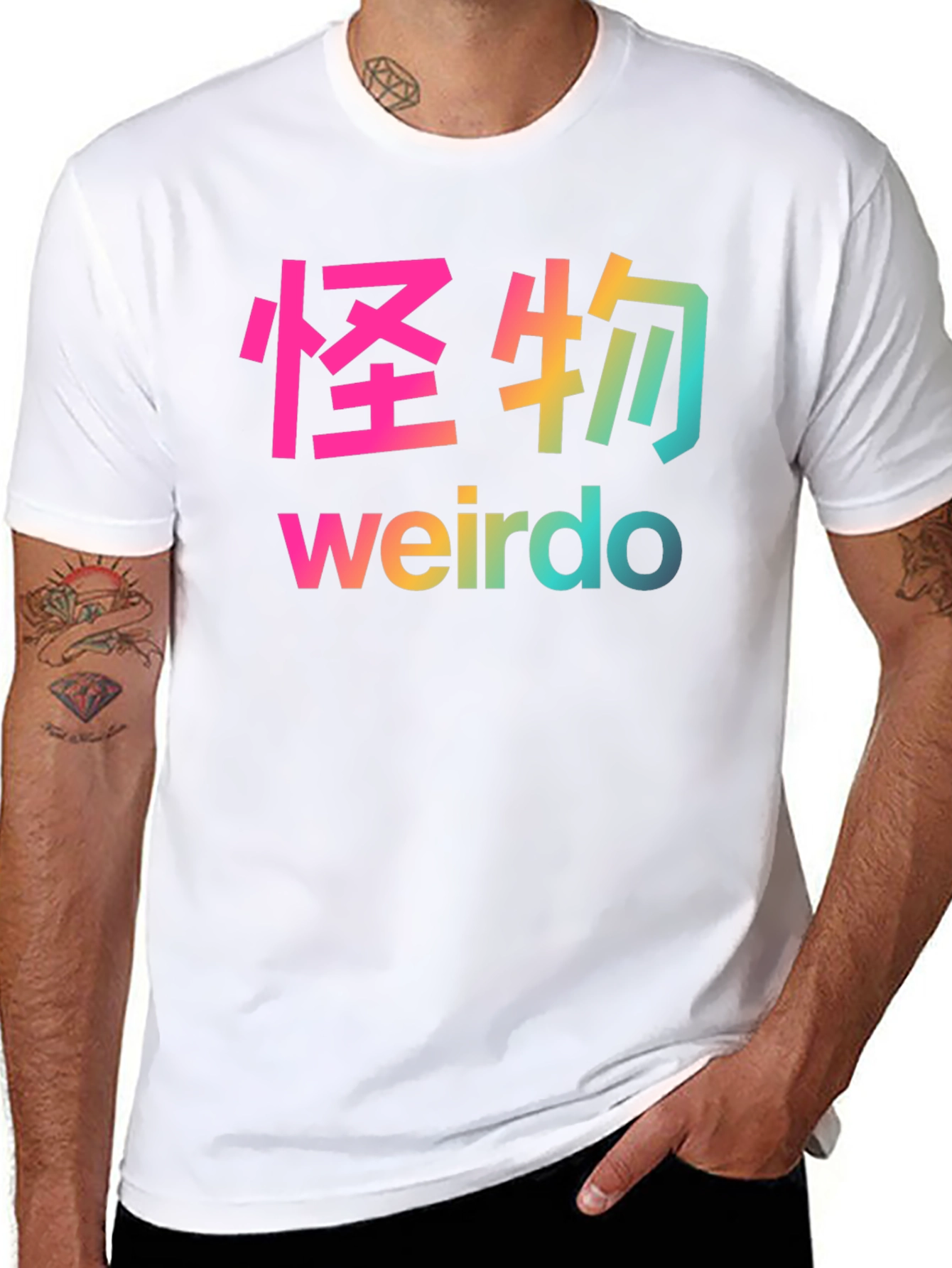 Rainbow Weirdo Graphic T-Shirt