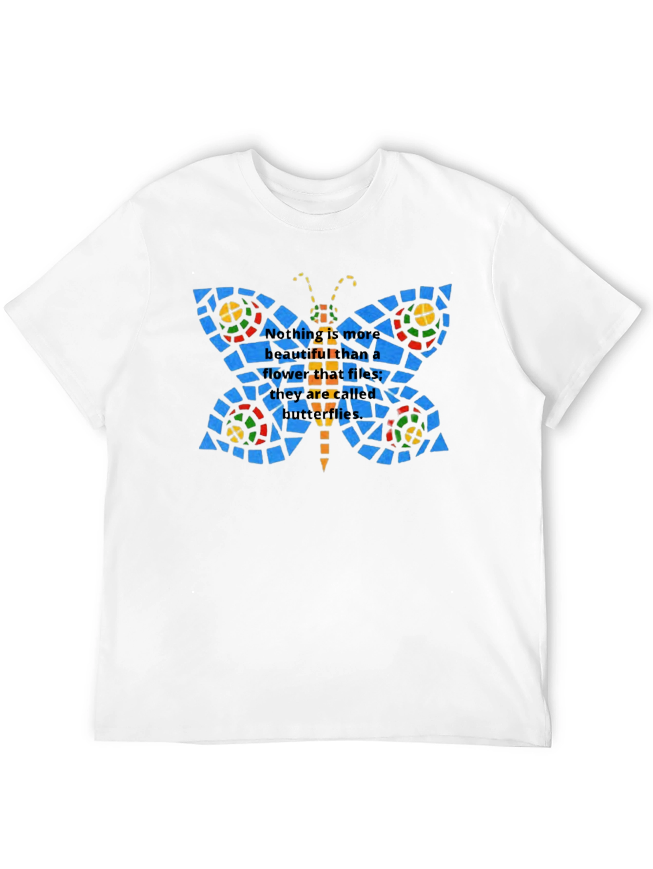 Butterfly Stained Glass Graphic T-Shirt