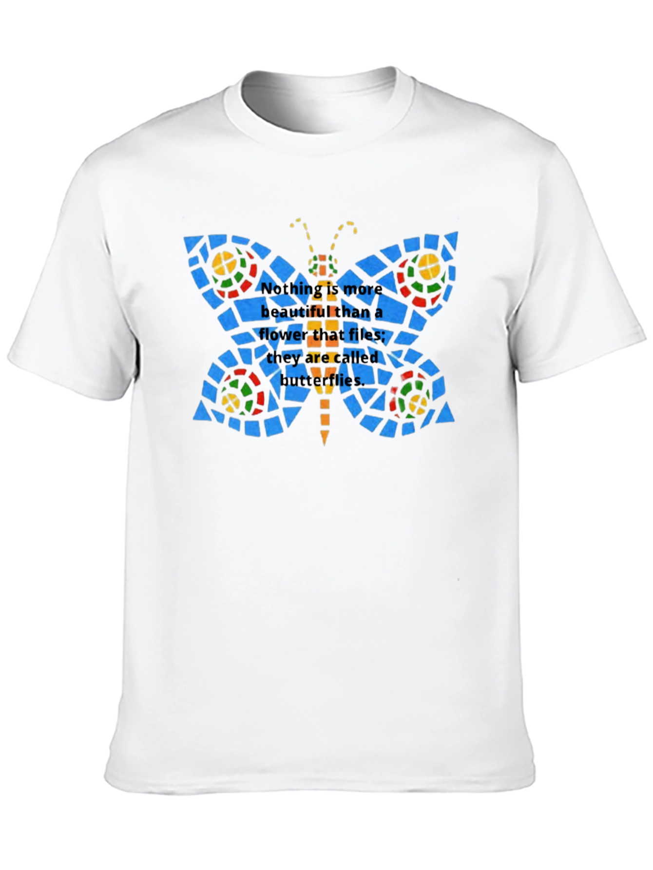 Butterfly Stained Glass Graphic T-Shirt