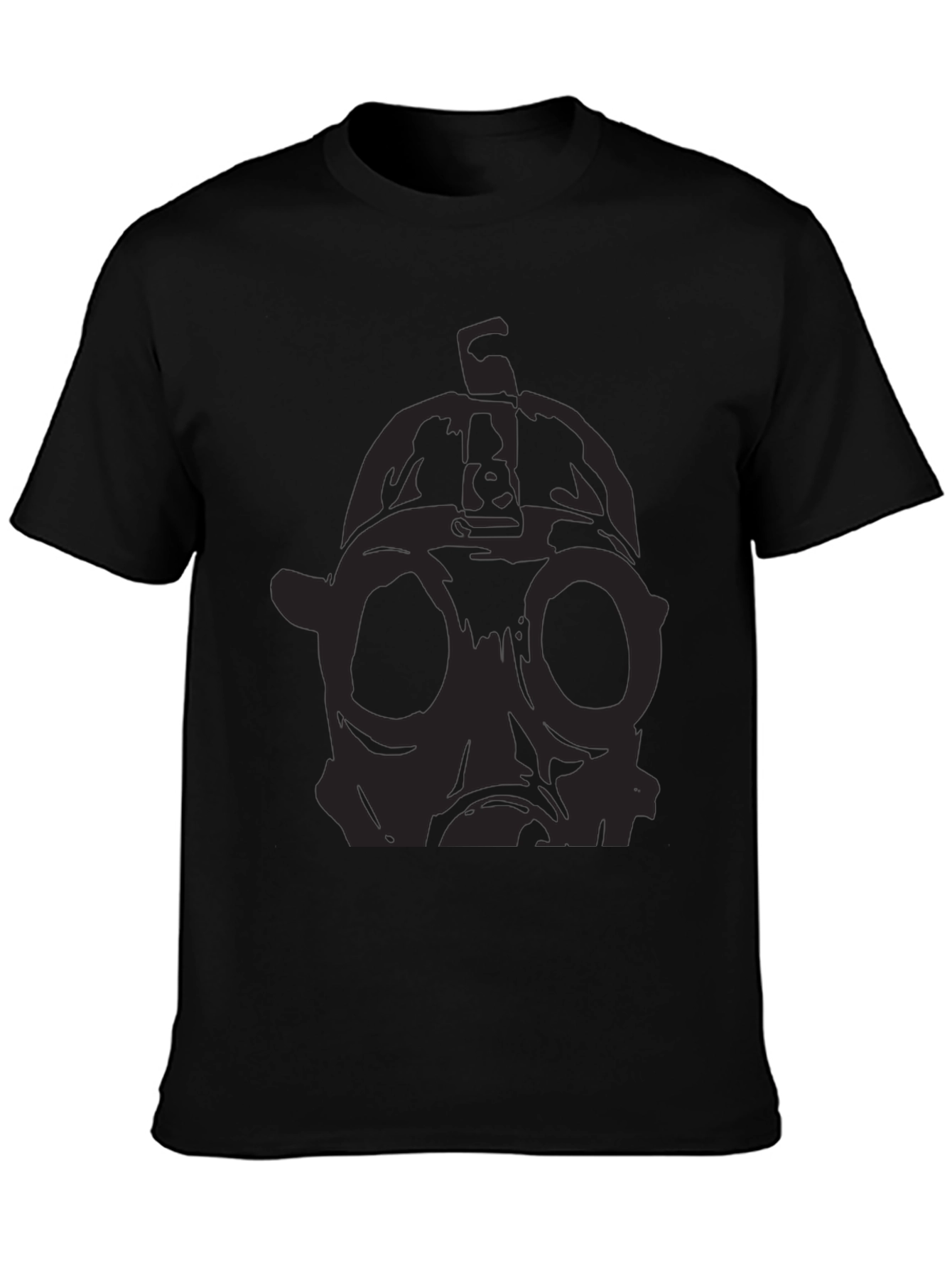 Gas Mask Graphic Black T-Shirt