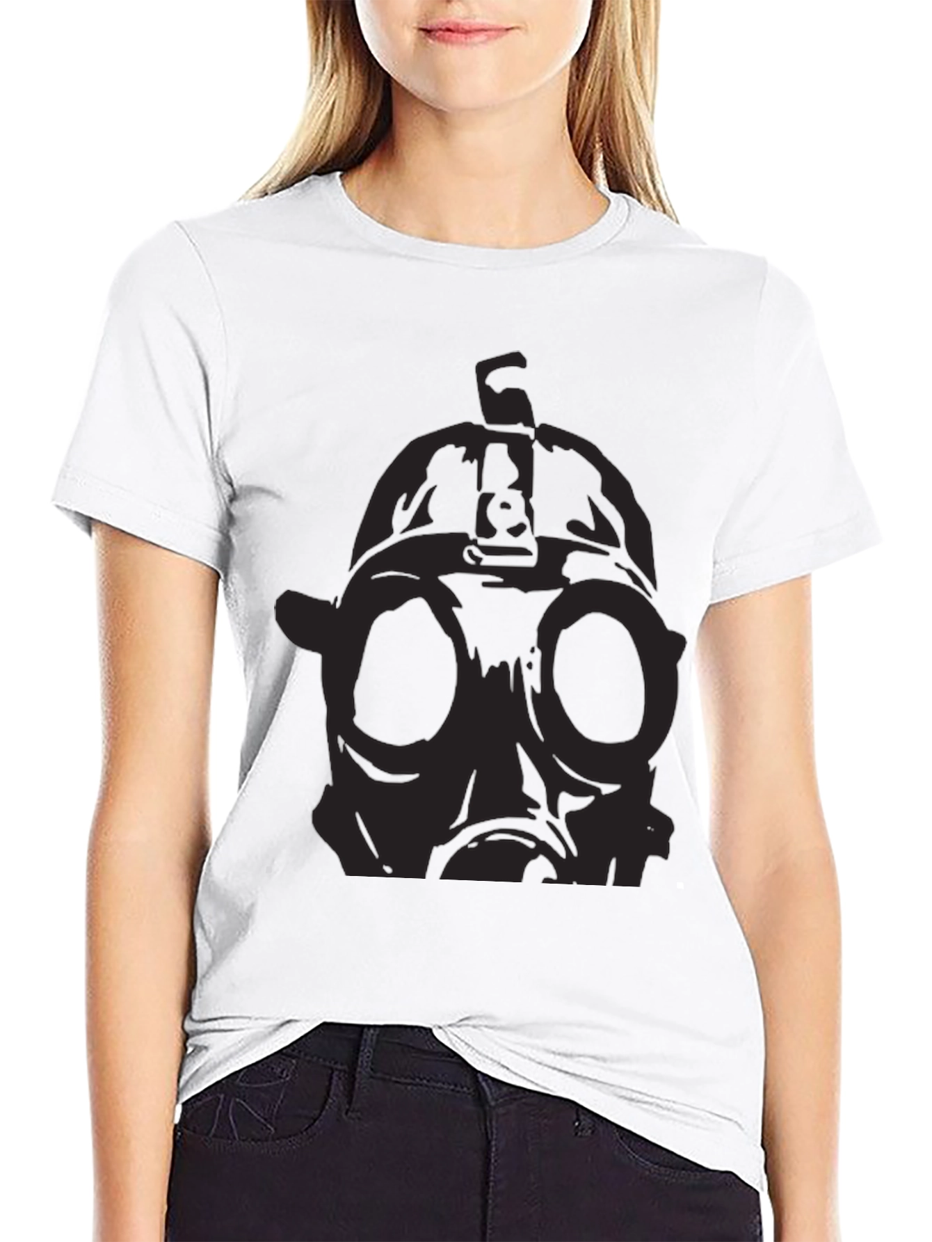 Gas Mask Graphic Black T-Shirt