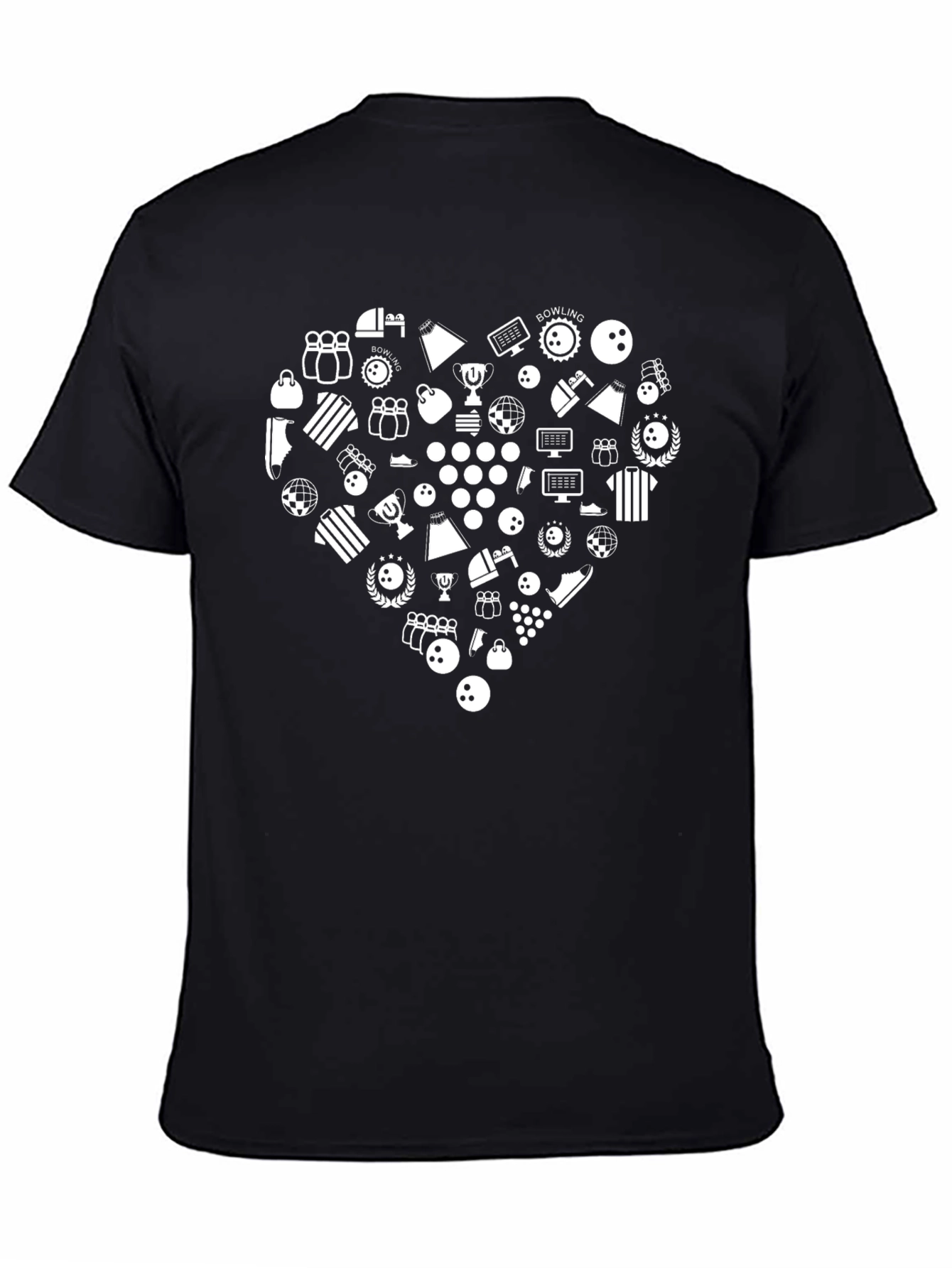 Bowling Heart Graphic T-Shirt