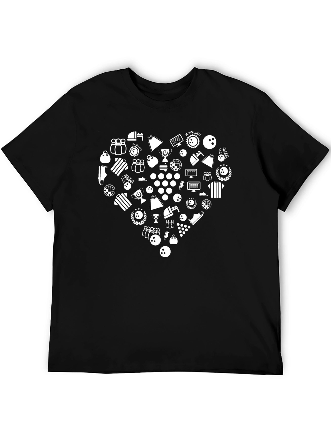 Bowling Heart Graphic T-Shirt