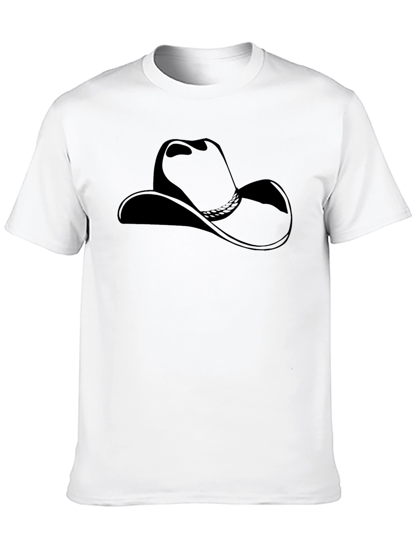 Black Cowboy Hat Graphic Tee - Stylish Casual Wear