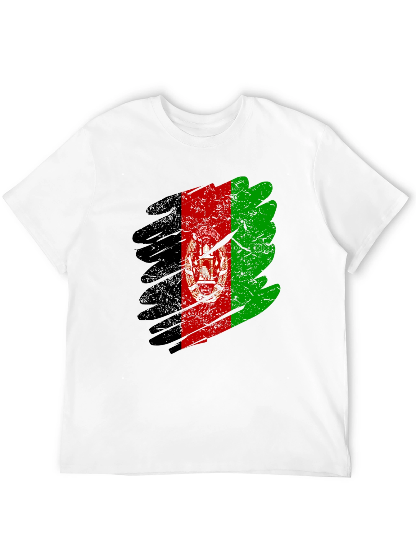 Afghanistan Flag Grunge Style T-Shirt