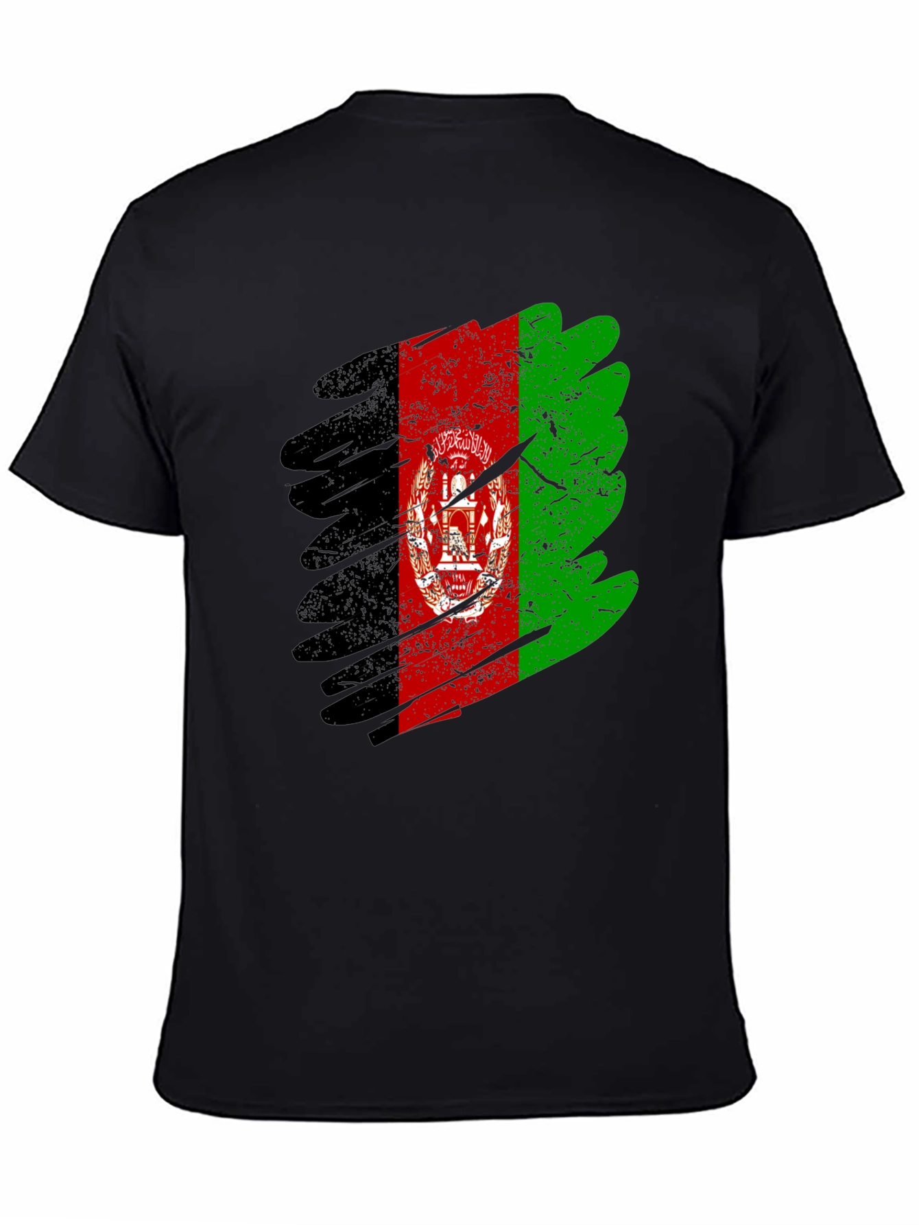 Afghanistan Flag Grunge Style T-Shirt
