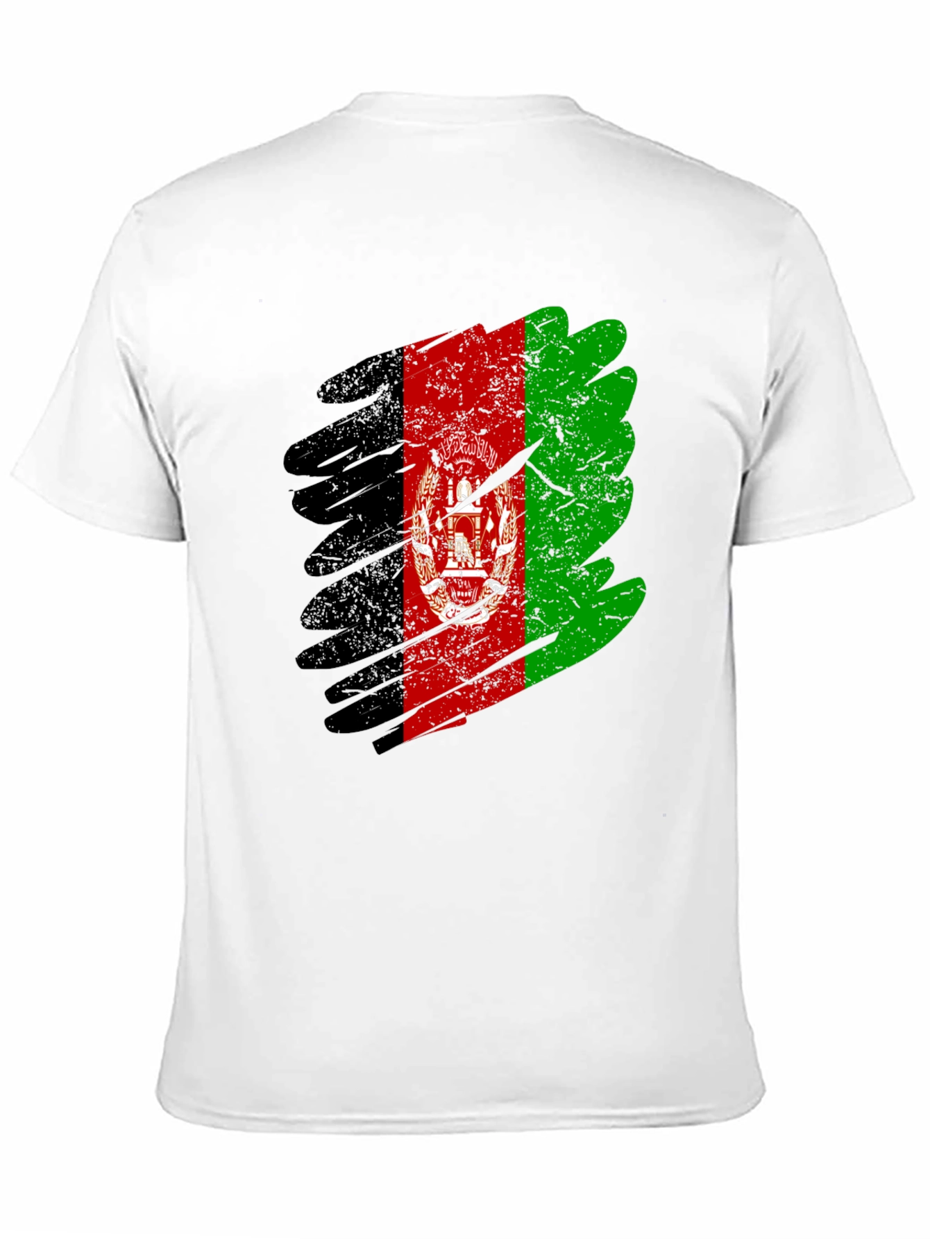 Afghanistan Flag Grunge Style T-Shirt
