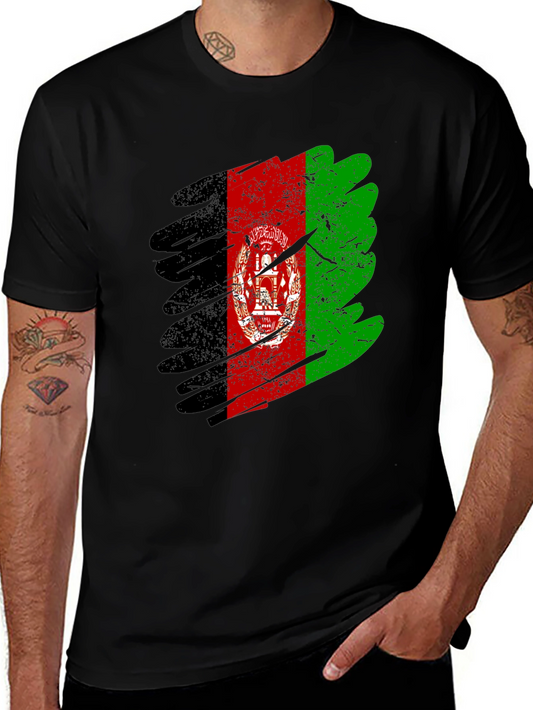 Afghanistan Flag Grunge Style T-Shirt