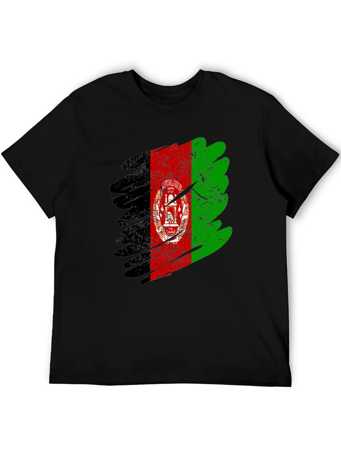 Afghanistan Flag Grunge Style T-Shirt