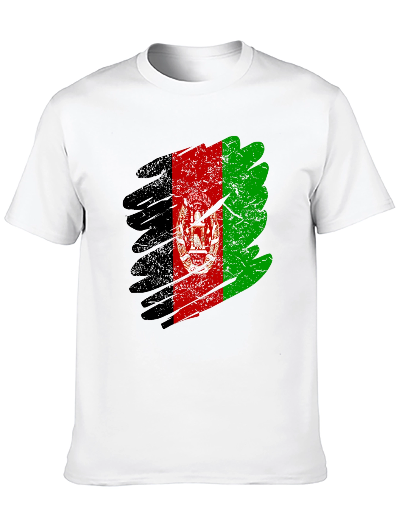 Afghanistan Flag Grunge Style T-Shirt