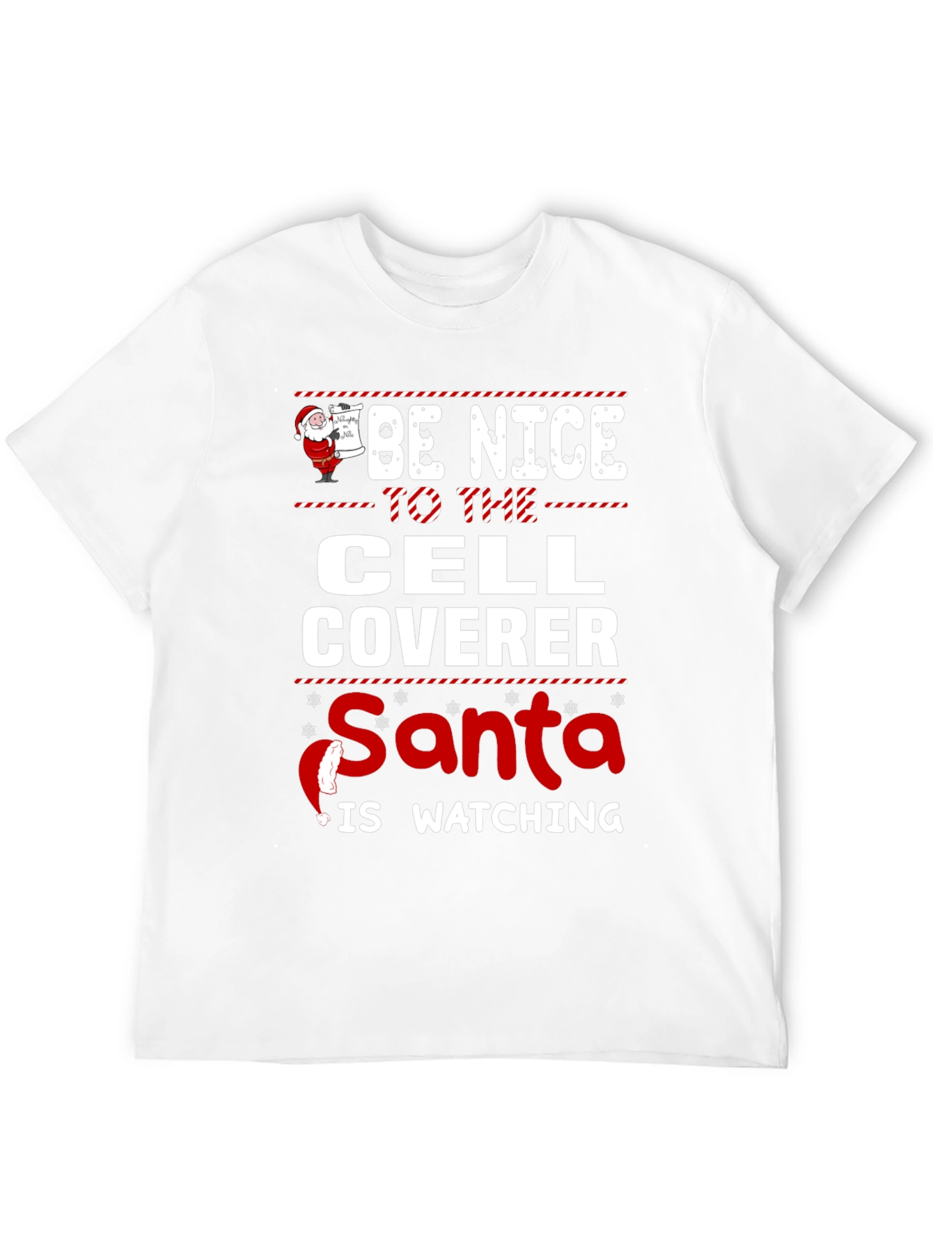 Funny Cell Coverer Christmas T-Shirt