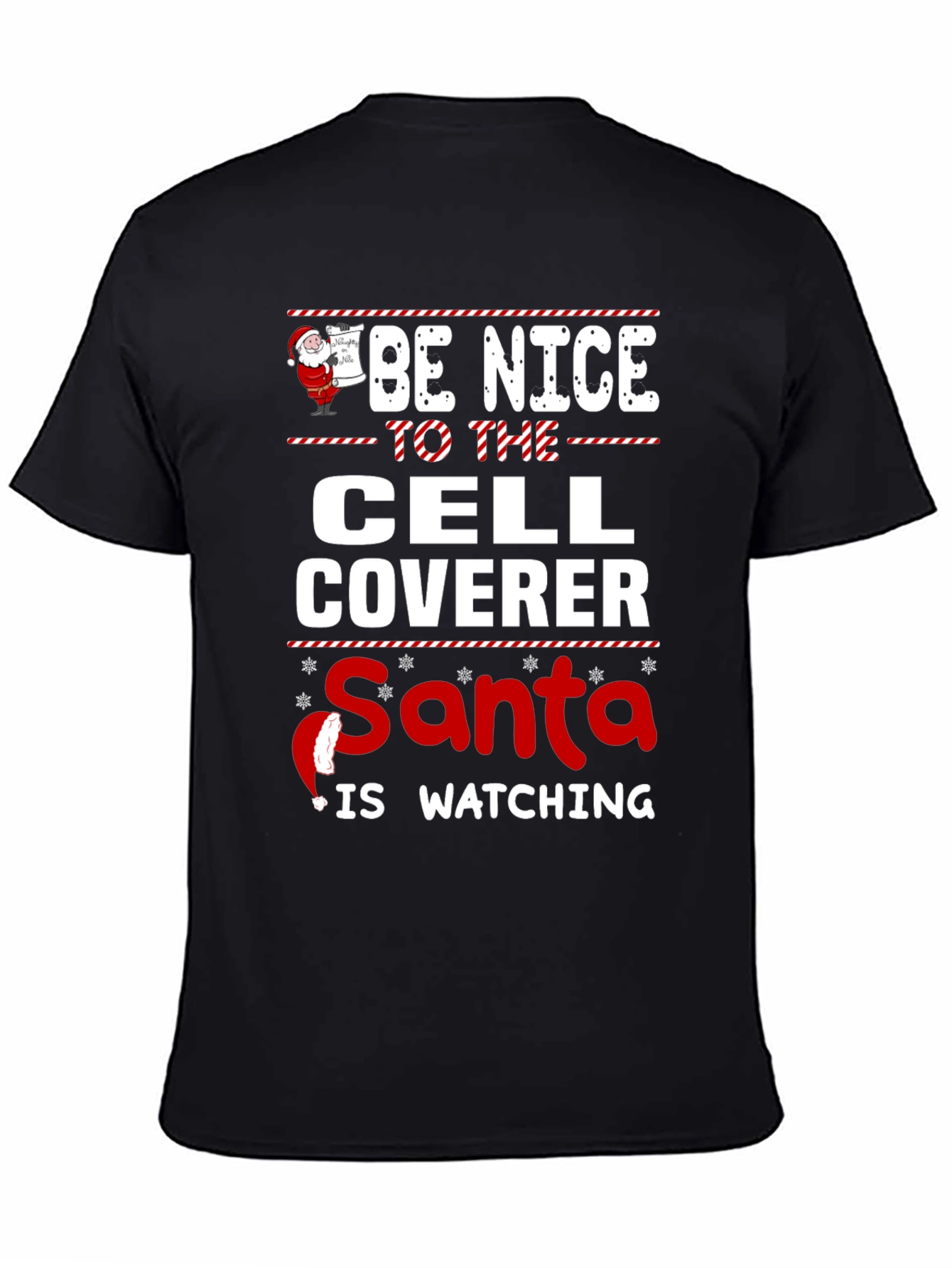 Funny Cell Coverer Christmas T-Shirt
