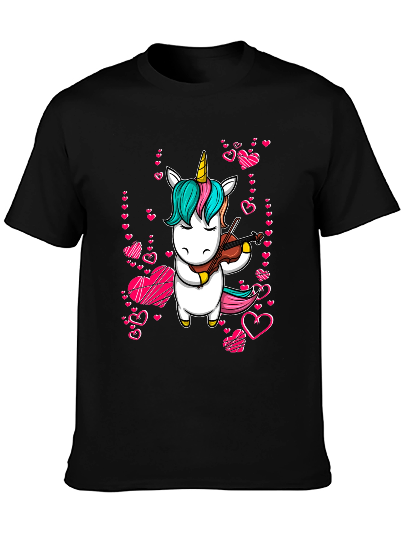 Unicorn Violinist Graphic Tee