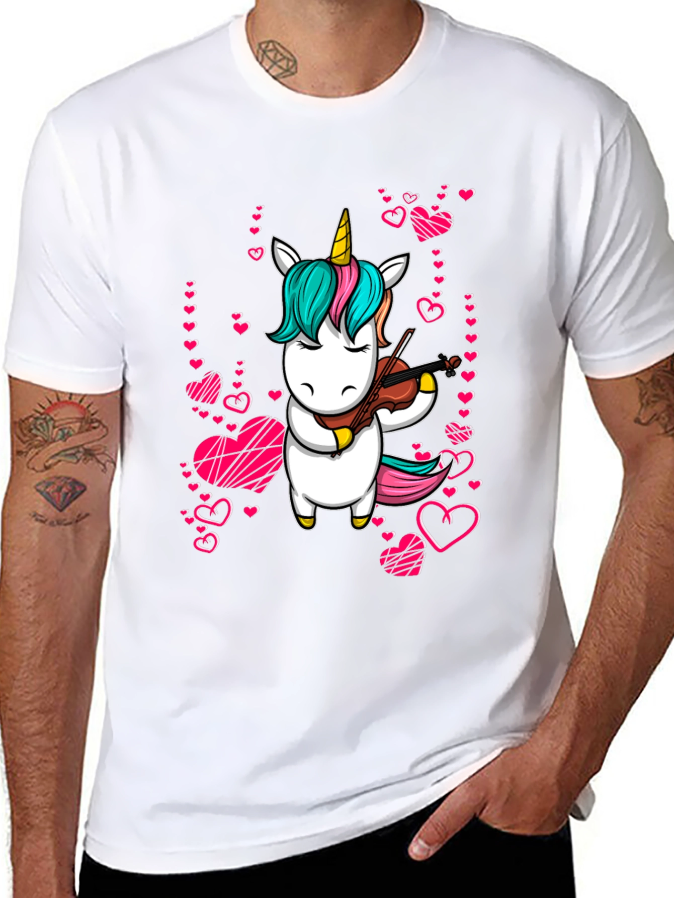 Unicorn Violinist Graphic Tee