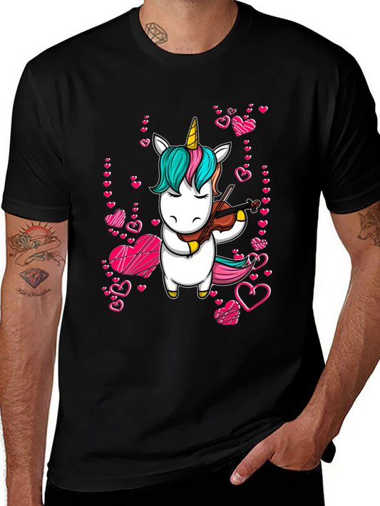 Unicorn Violinist Graphic Tee