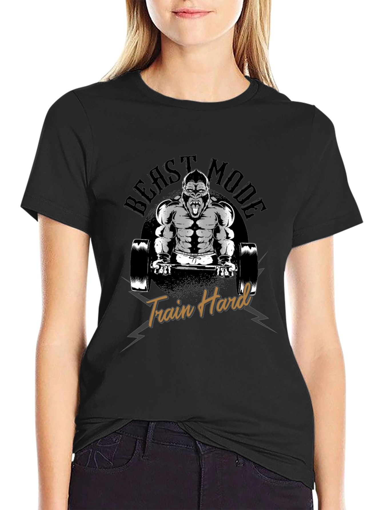 Beast Mode Gorilla Gym T-Shirt - Train Hard