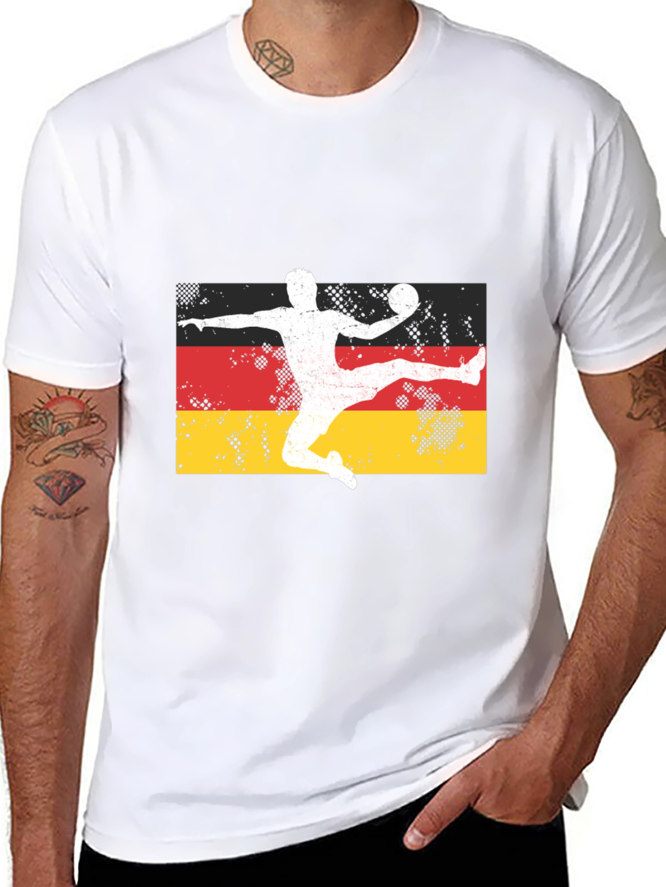 Germany Handball Player Black T-Shirt