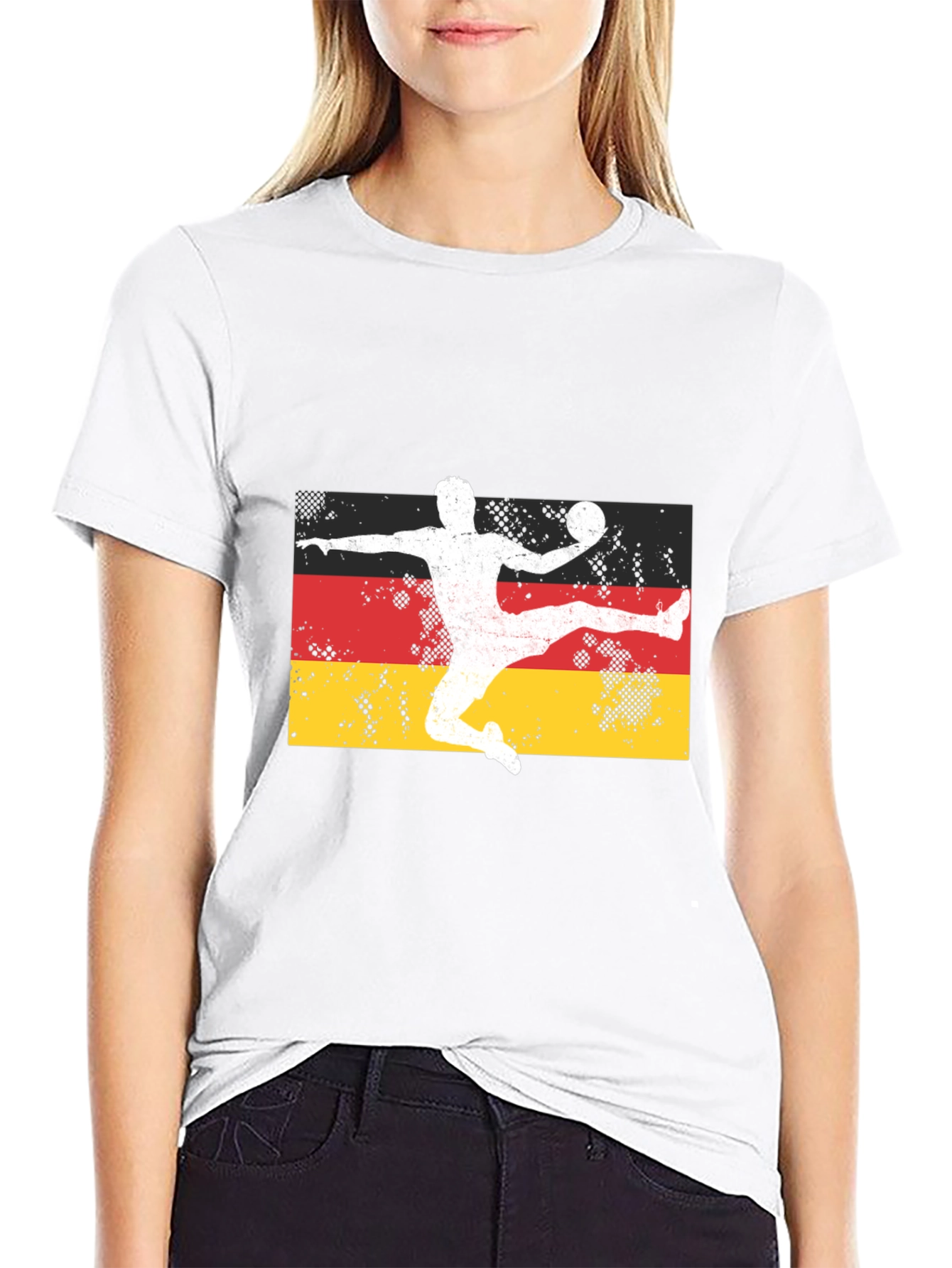 Germany Handball Player Black T-Shirt