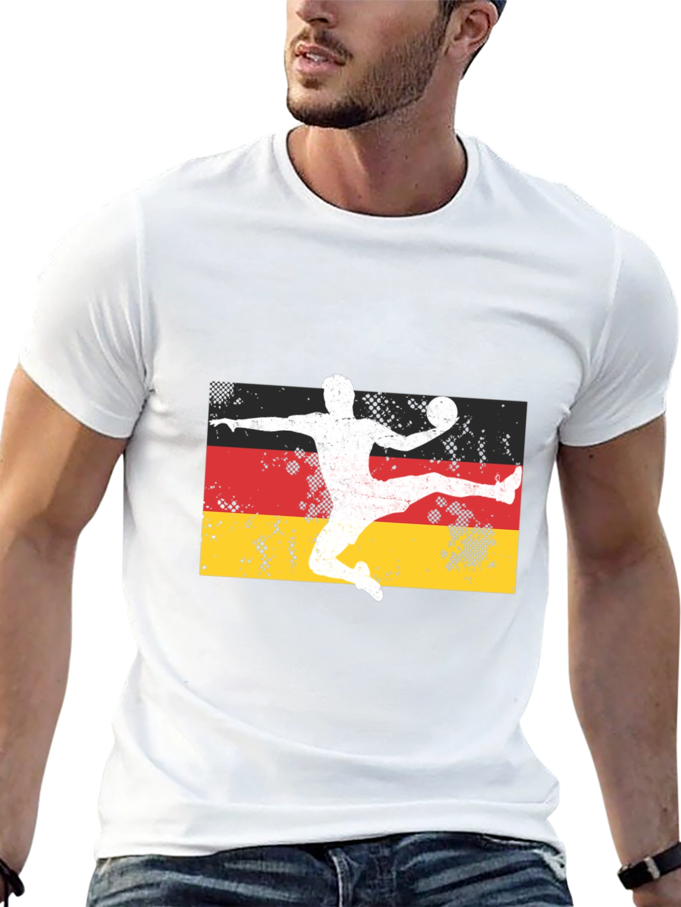 Germany Handball Player Black T-Shirt