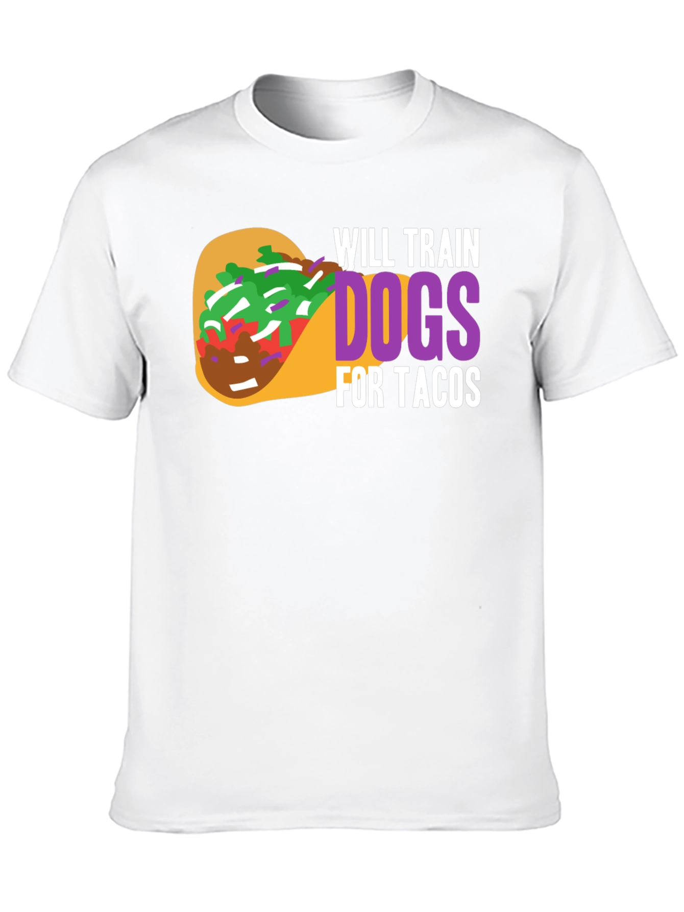 Will Train Dogs for Tacos Graphic T-Shirt