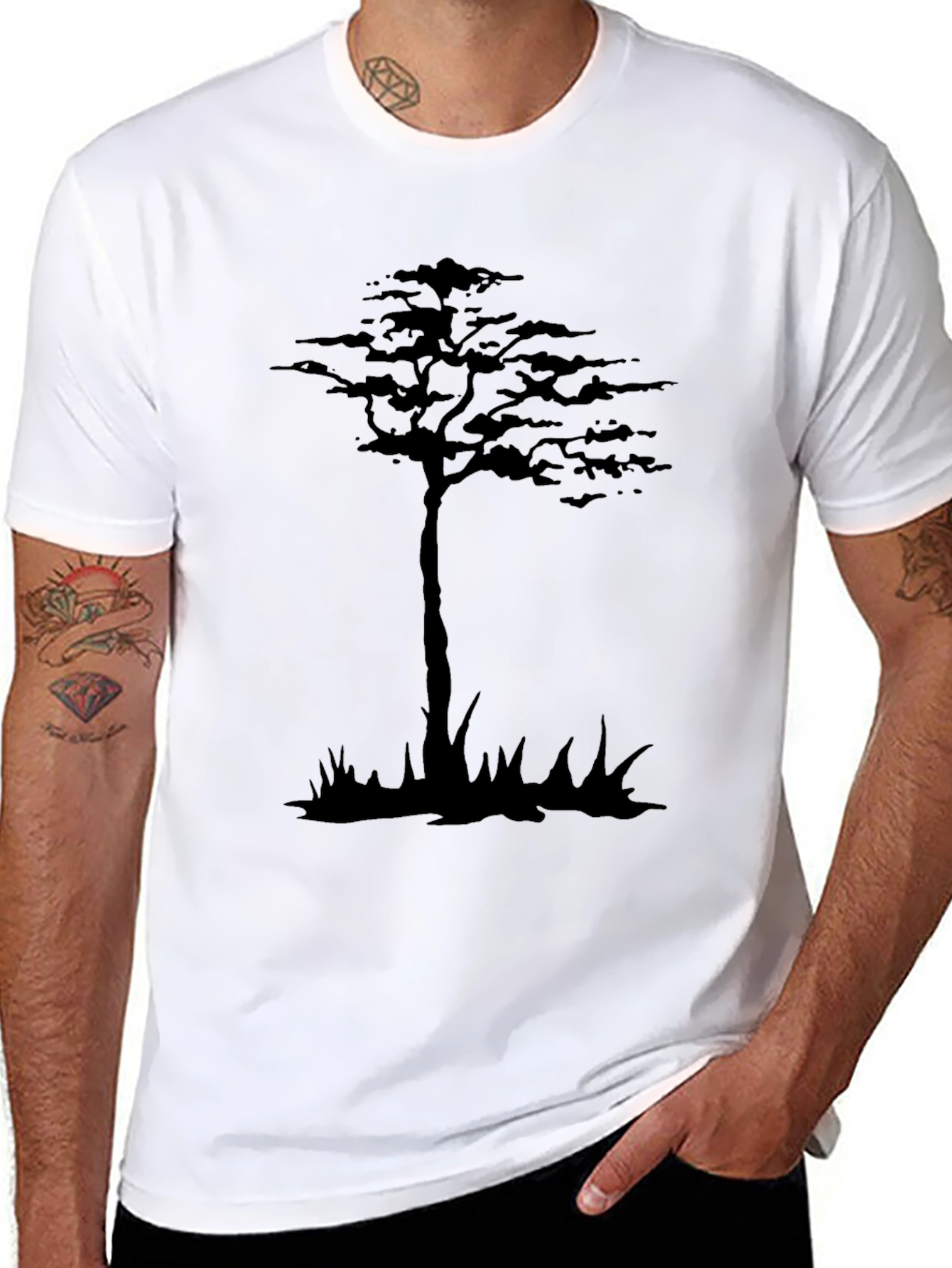 Black Tree Graphic Tee - Stylish & Unique