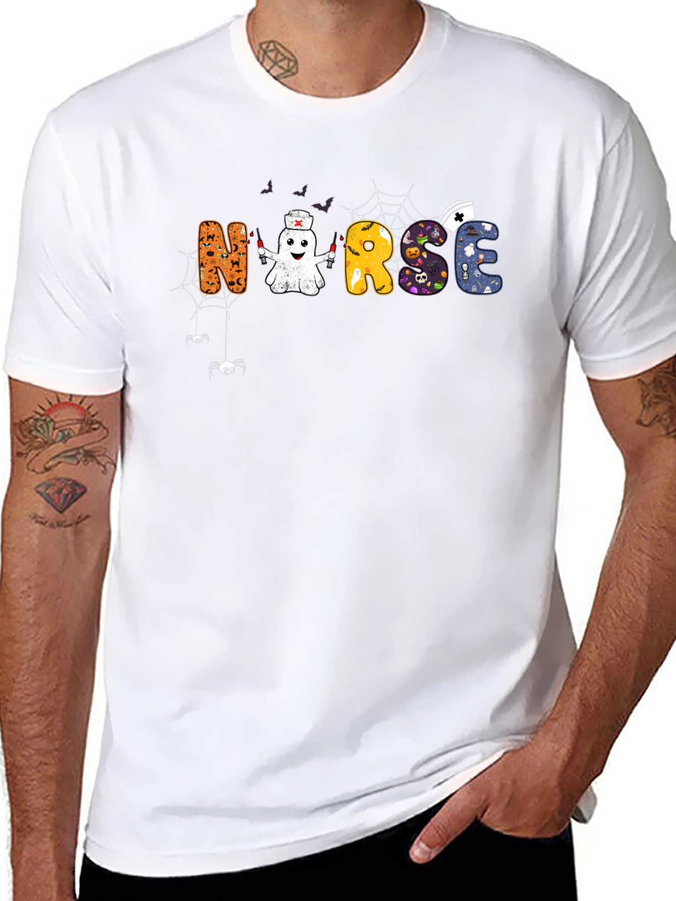 Halloween Nurse Graphic Tee