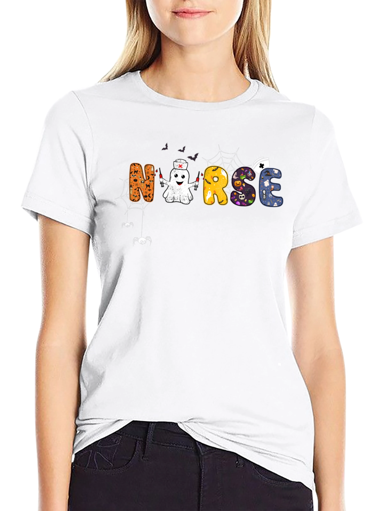 Halloween Nurse Graphic Tee