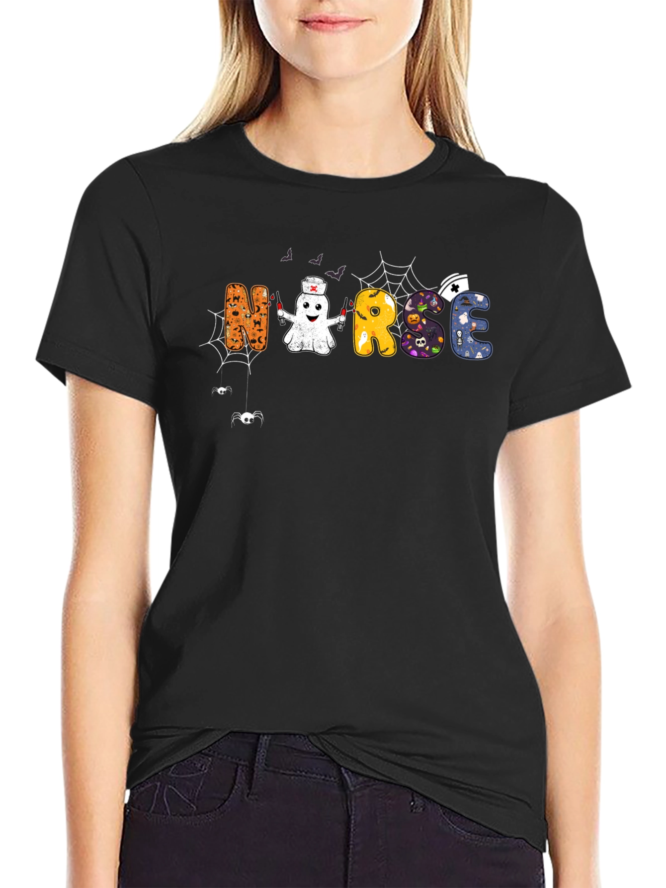 Halloween Nurse Graphic Tee