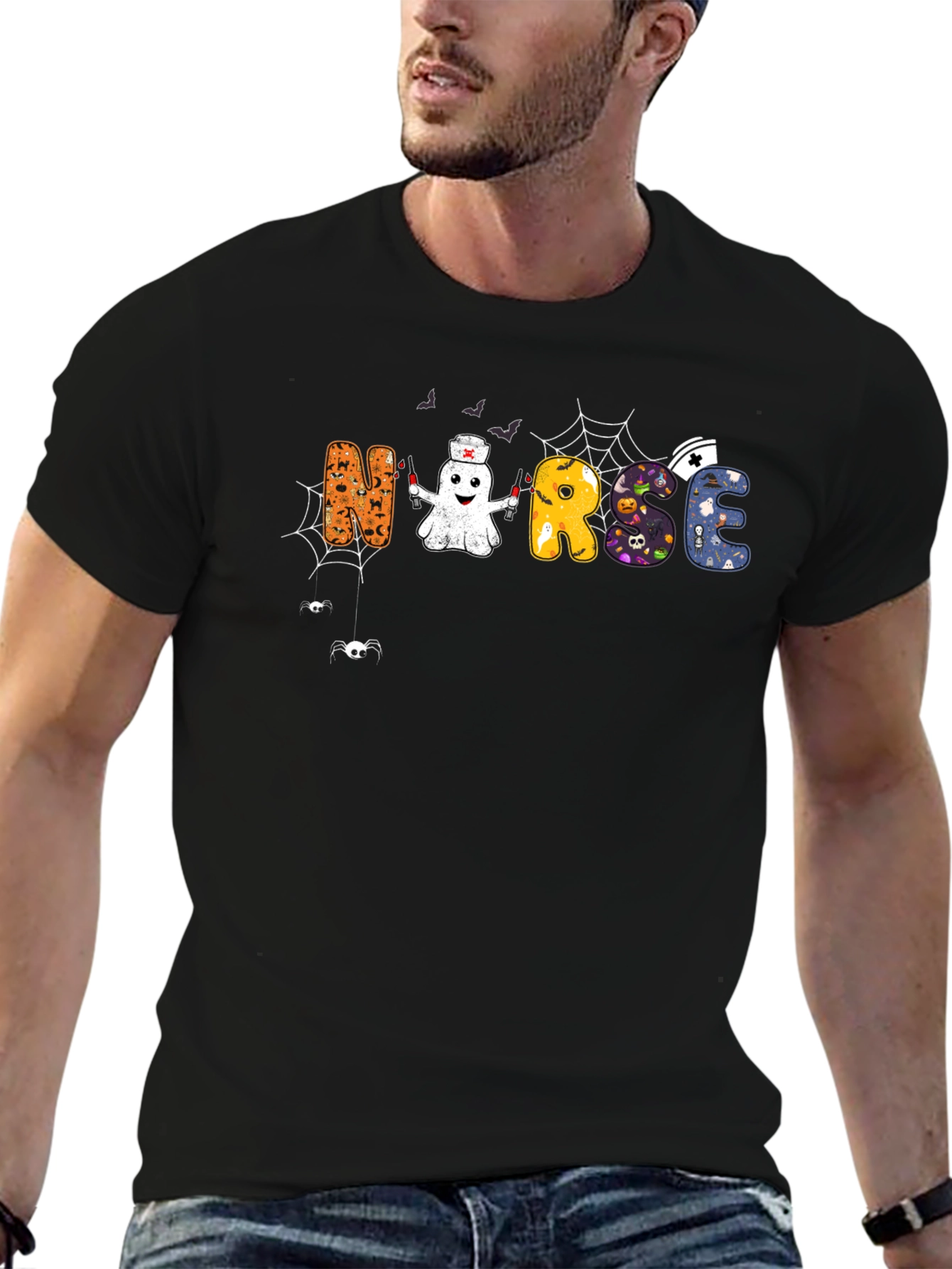 Halloween Nurse Graphic Tee