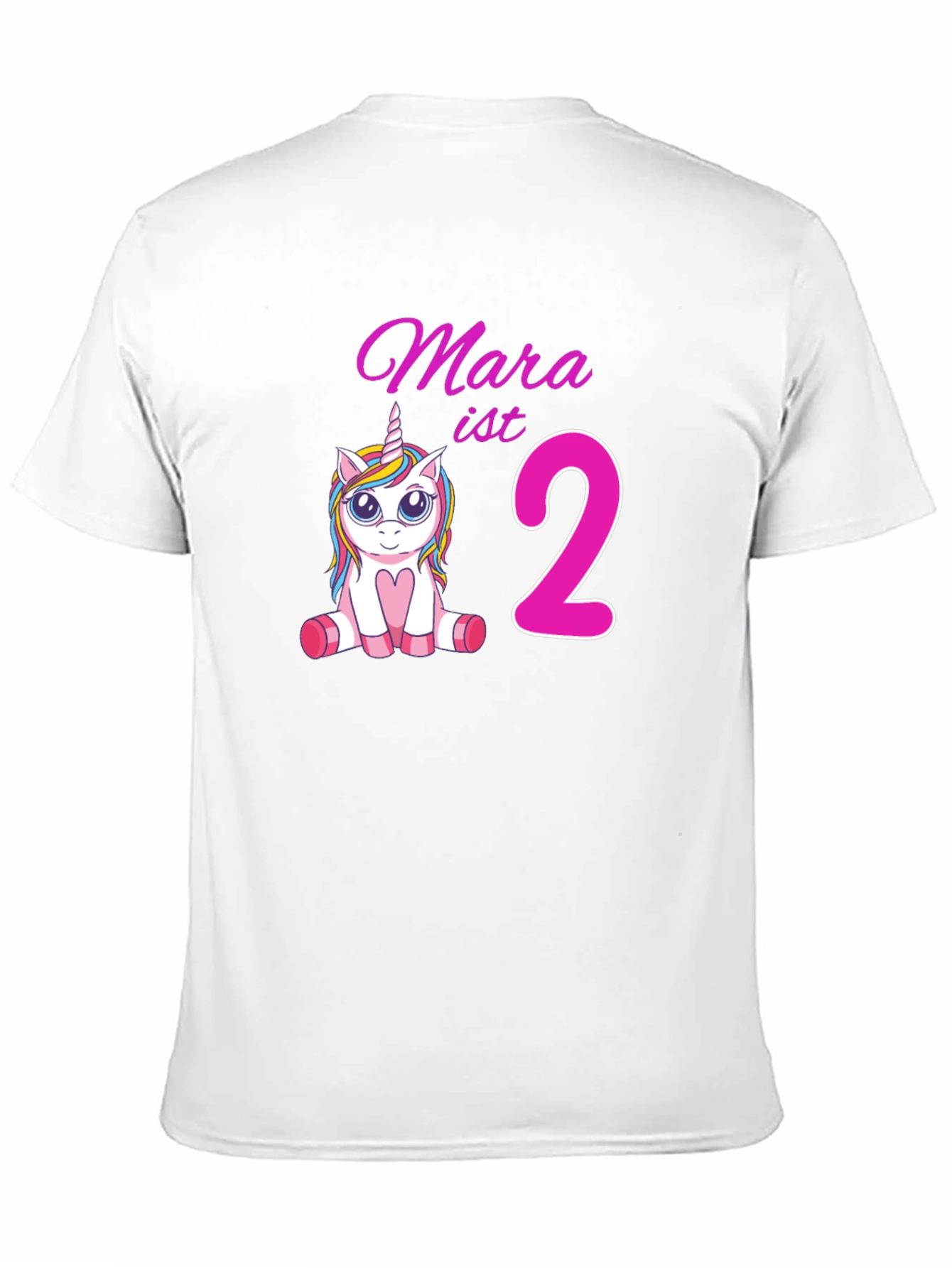 Mara ist 2 Unicorn Birthday T-Shirt